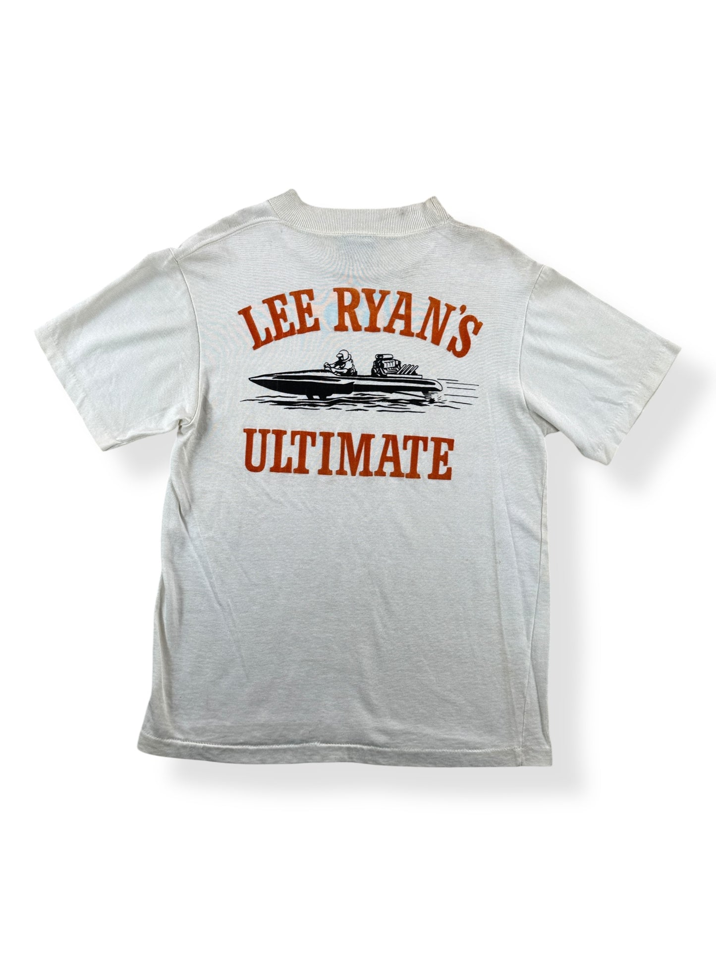 Back of Vintage 60s Durene Lee Ryan's Ultimate Speedboat Tee SZ M
