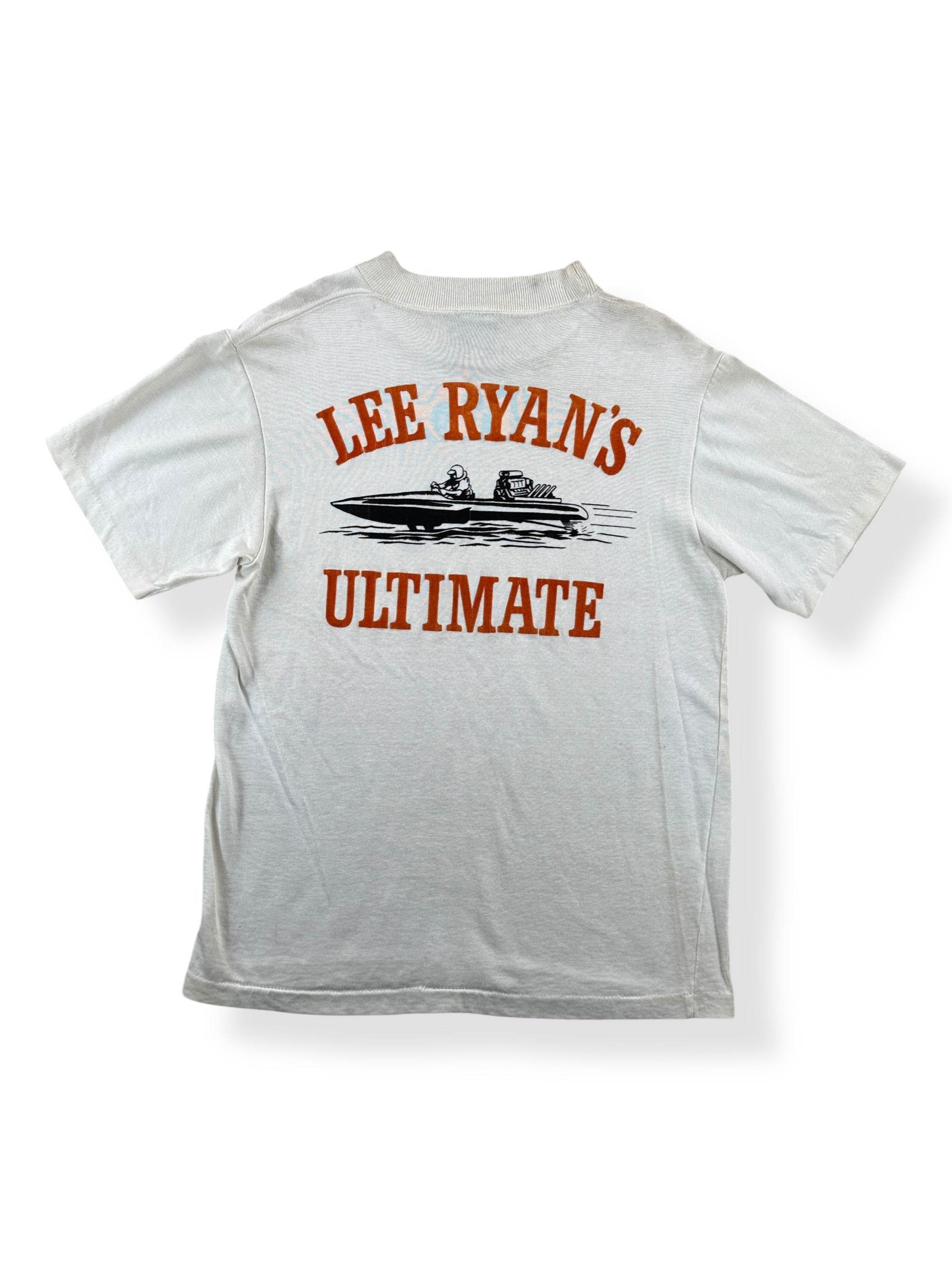 Back of Vintage 60s Durene Lee Ryan's Ultimate Speedboat Tee SZ M
