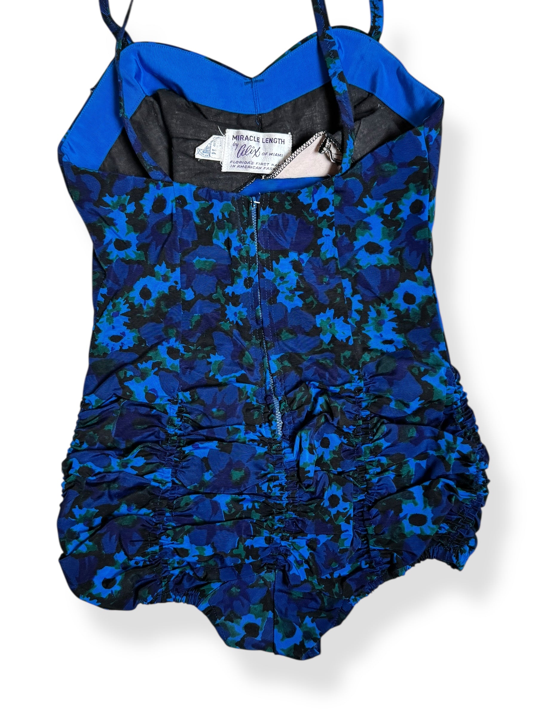 Back view of 1950s Miracle Length by Alix Bathing Suit L