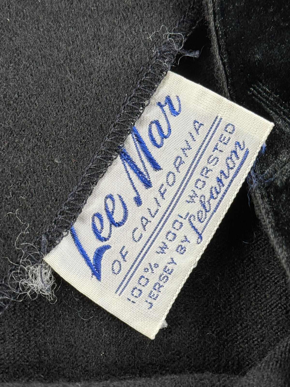 Tag on Vintage 1950s Double V Sweater w/ Velvet Ribbon SZ S