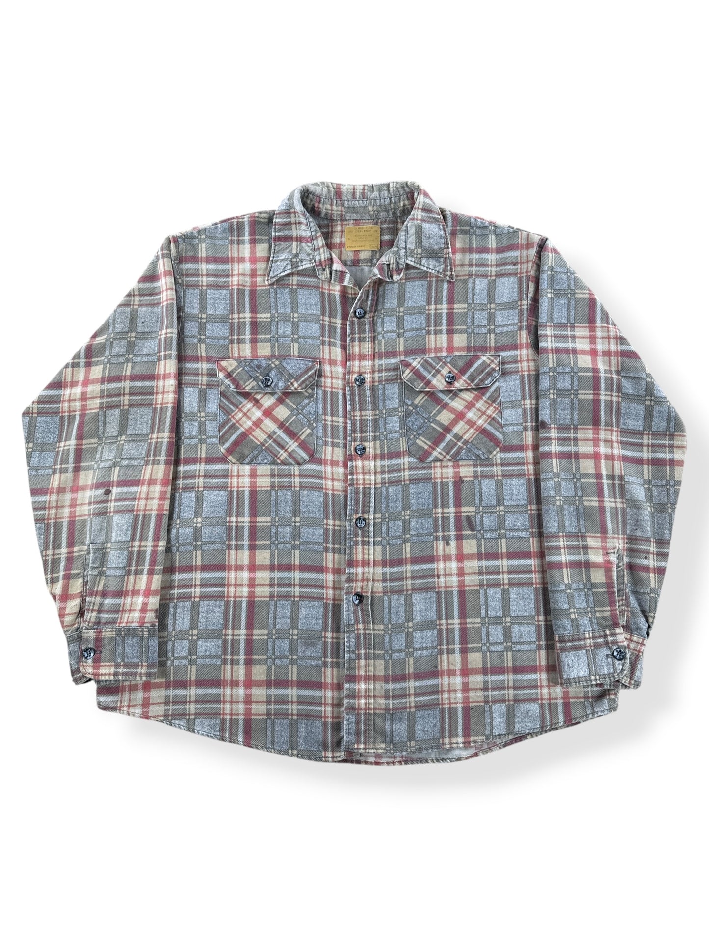 Vintage Printed Sears Flannel SZ XL - AS IS