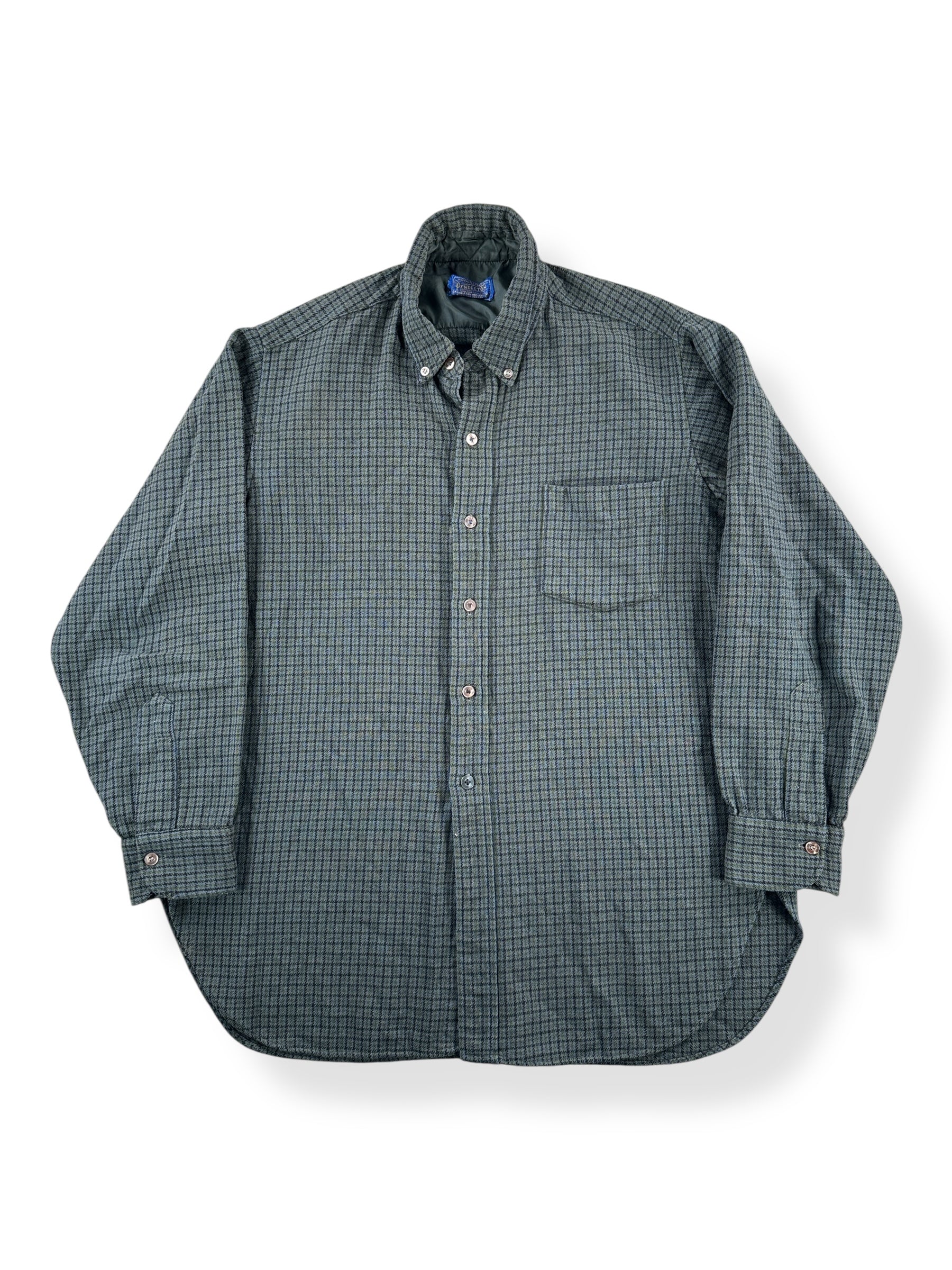 Front of Vintage 50s Era Grey Pendleton SZ L