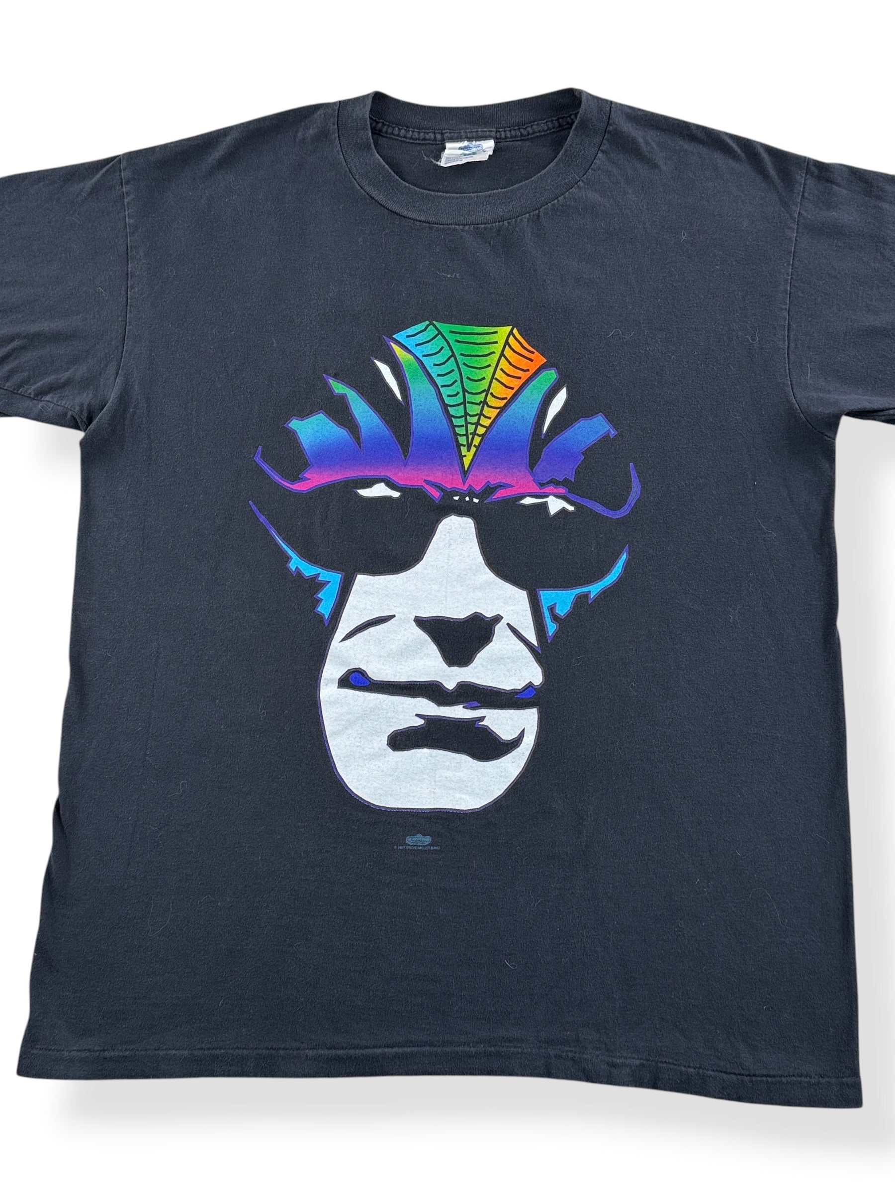 Close up of front on Vintage Steve Miller Band Jokers Ball Tee