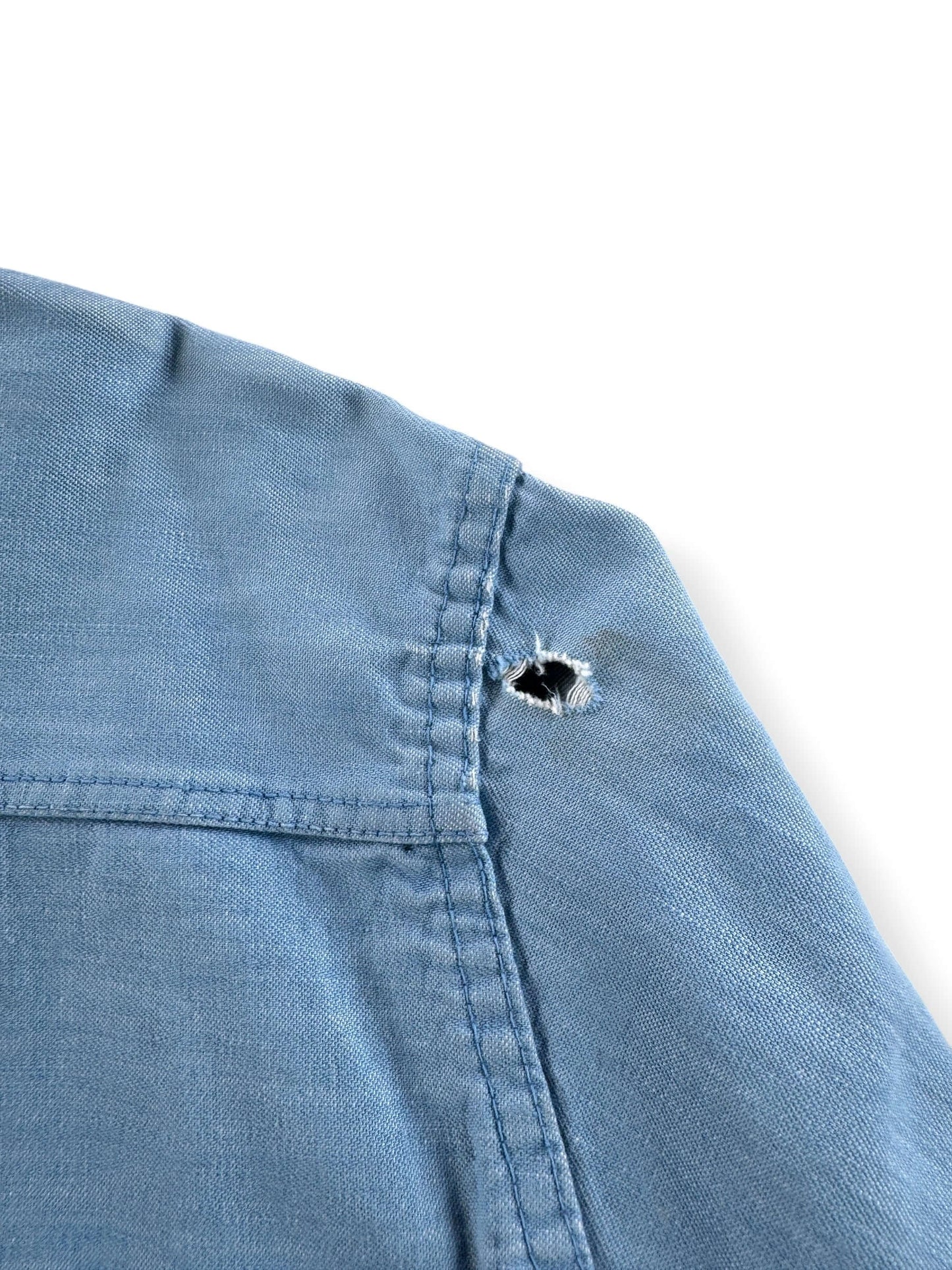 Hole on Vintage 50s Chambray Ricky Style Jacket SZ L