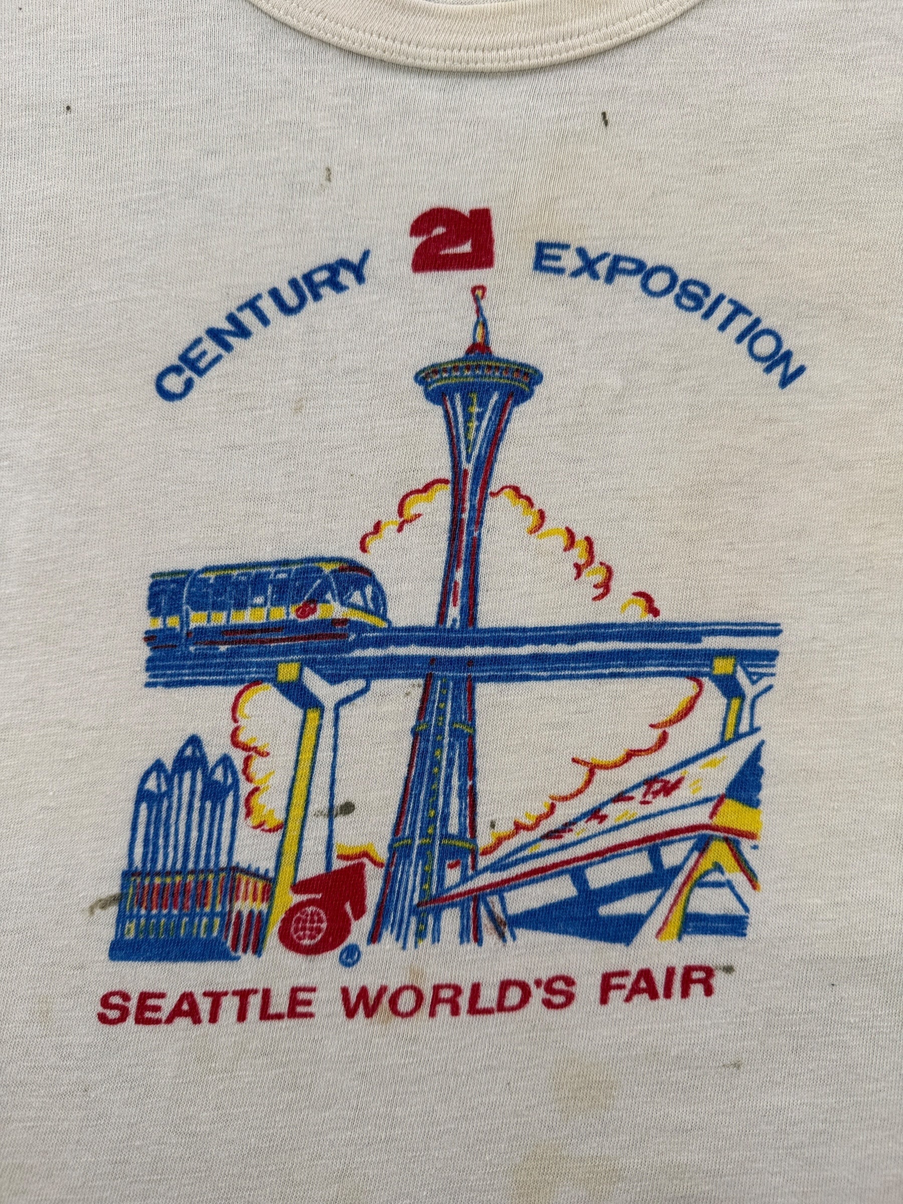 Graphic of Vintage Seattle World's Fair Tee SZ Youth L (Fits Adult XS)