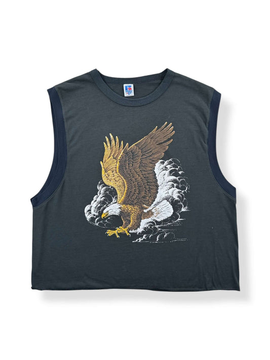 Front of Vintage Hardcore F.O.E. Eagles Sleeveless Tee SZ XL