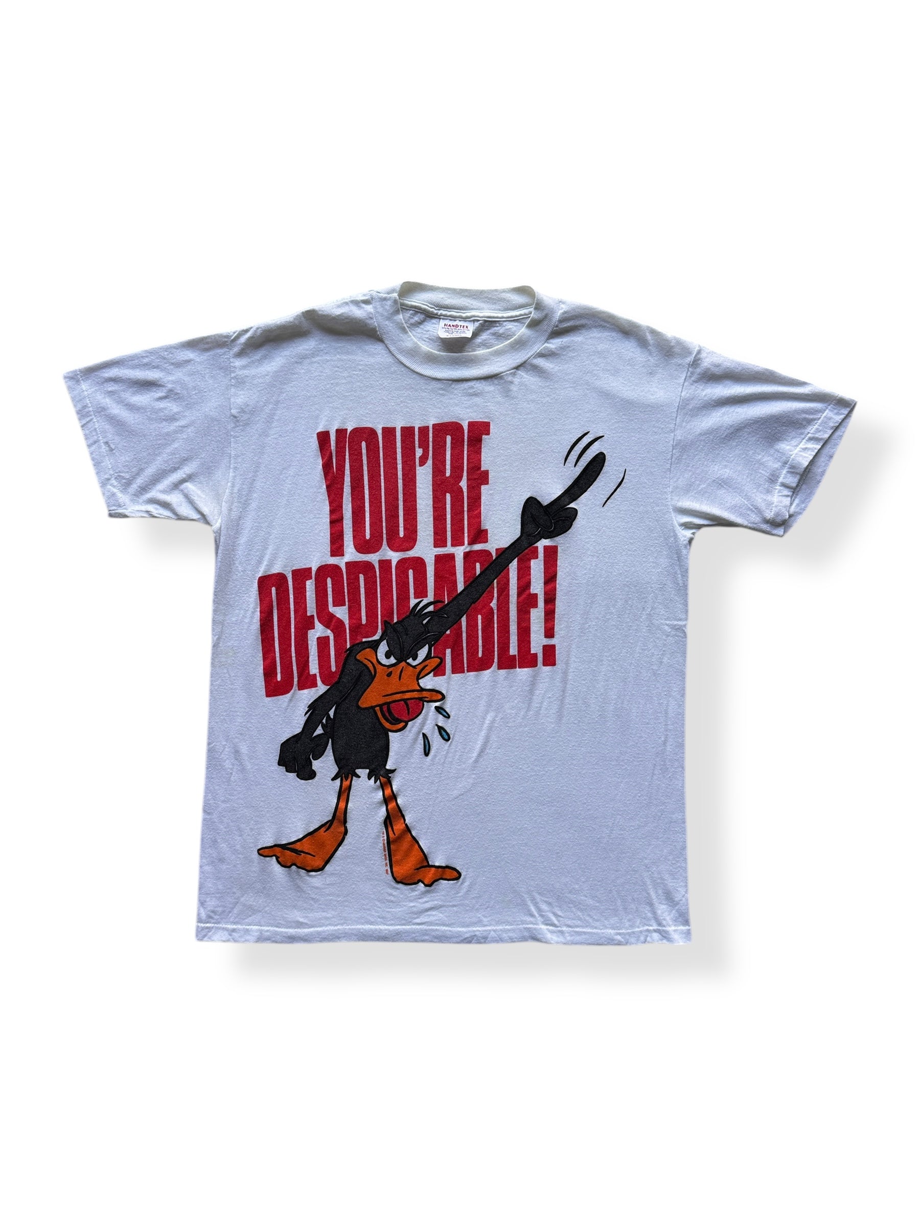 Front of Vintage 1987 Daffy Duck You're Despicable Tee SZ XL