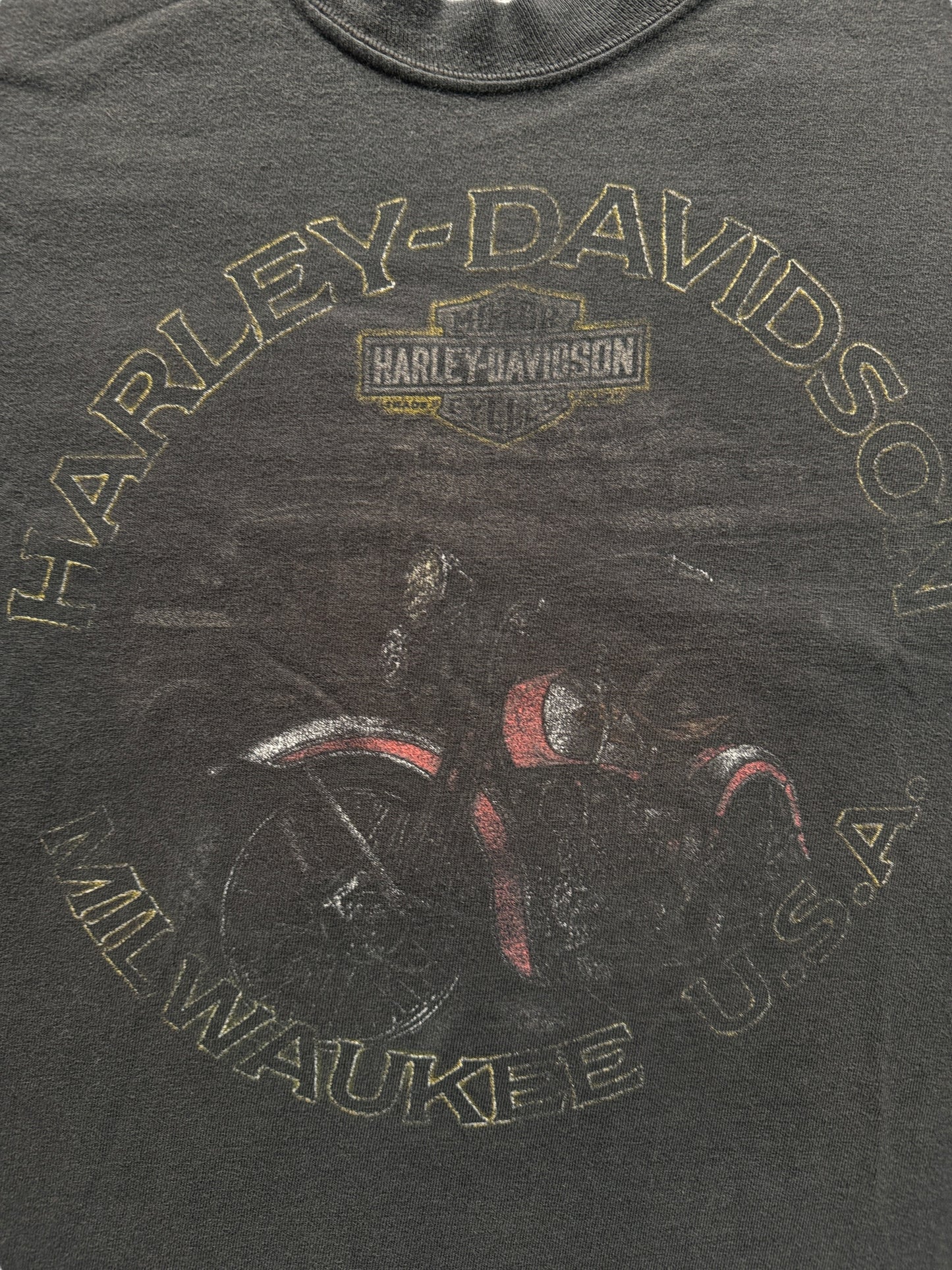 Front Graphic of Faded Susquehana Valley Harley Davidson Tee SZ L