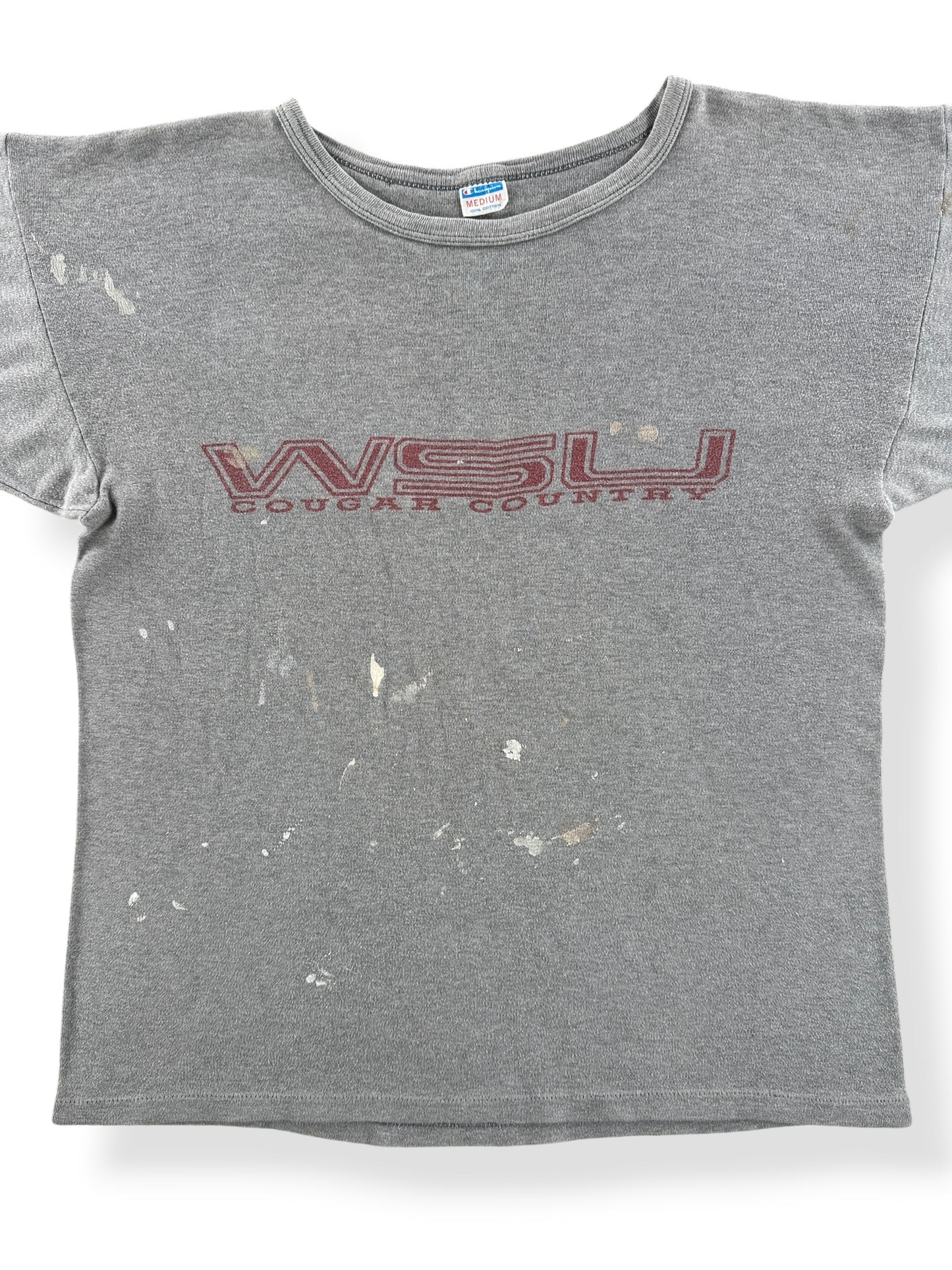 Vintage Champion Blue Bar WSU Tee SZ M
