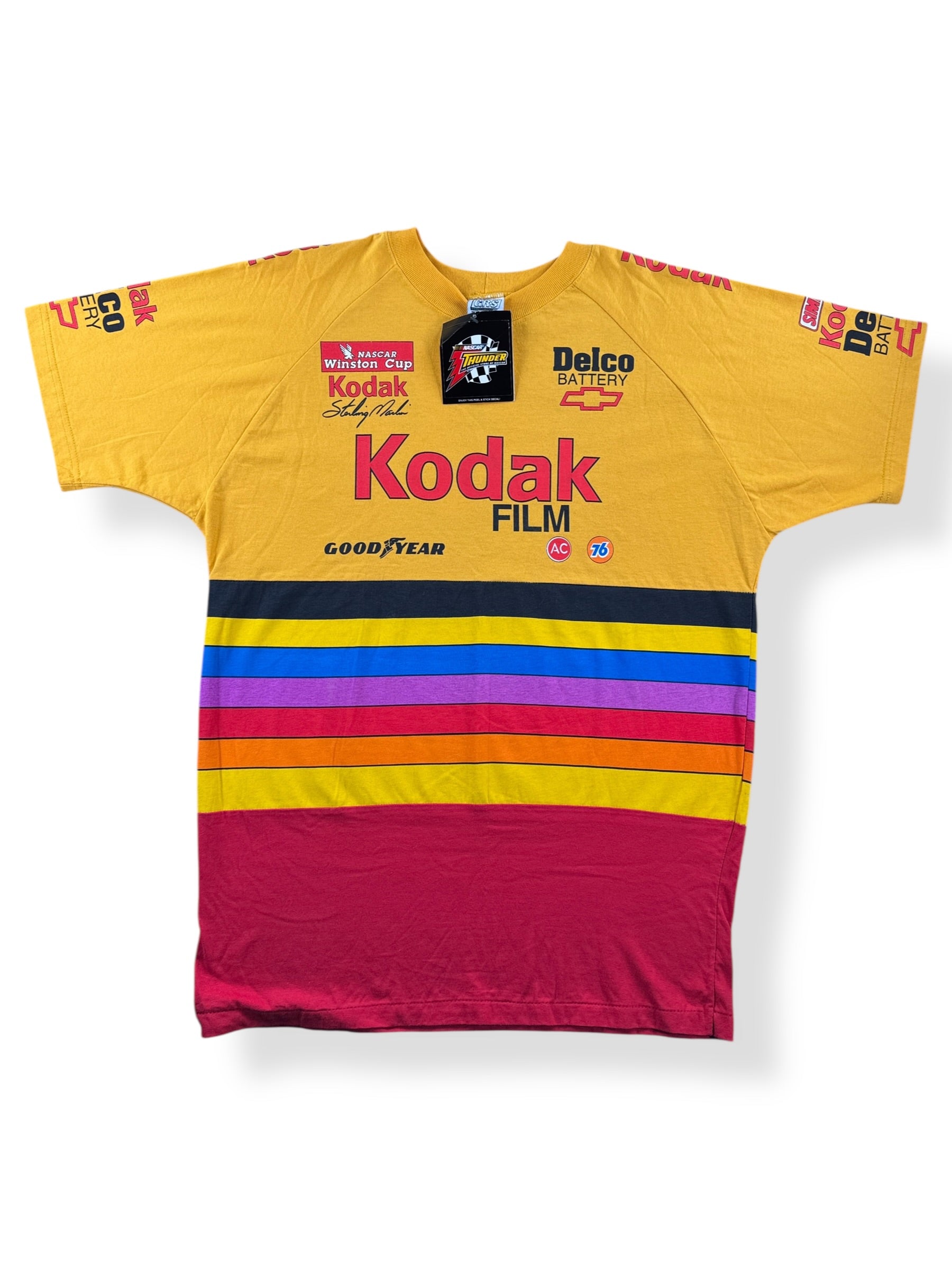 Front of Vintage NOS Kodak Film Racing Tee SZ L (Fits XL)