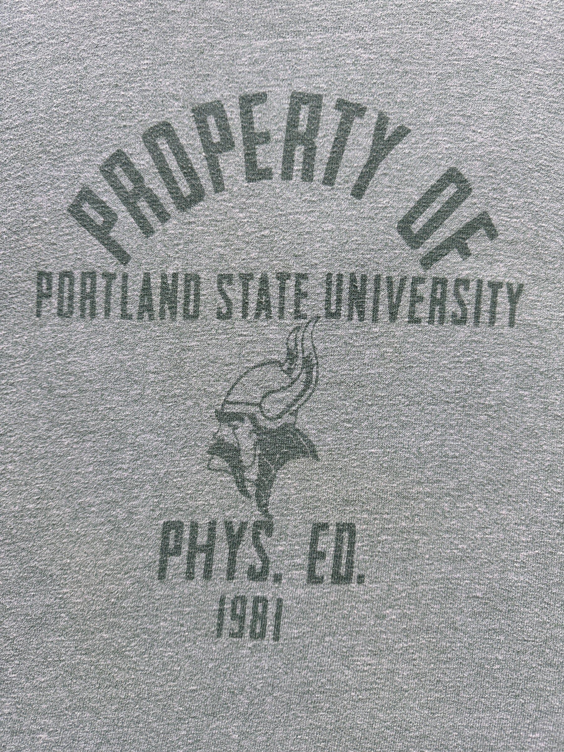 front graphic of Vintage Champion Portland State University Tee SZ S