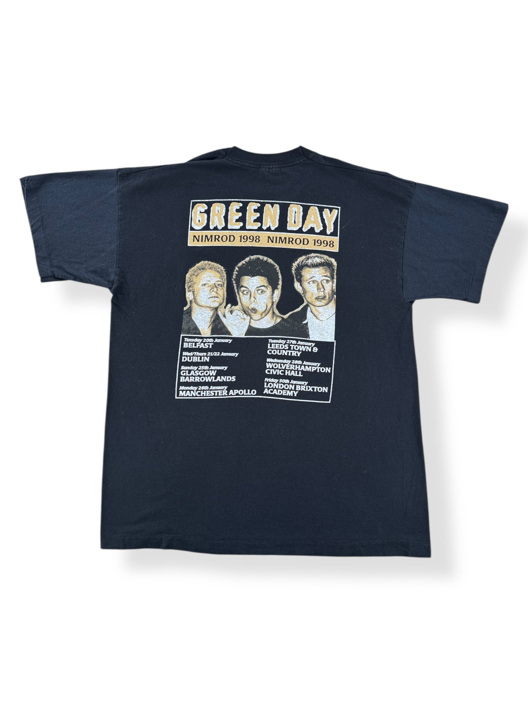 Back of Vintage 1998 Green Day Nimrod Tour Tee SZ XL (Fits L)