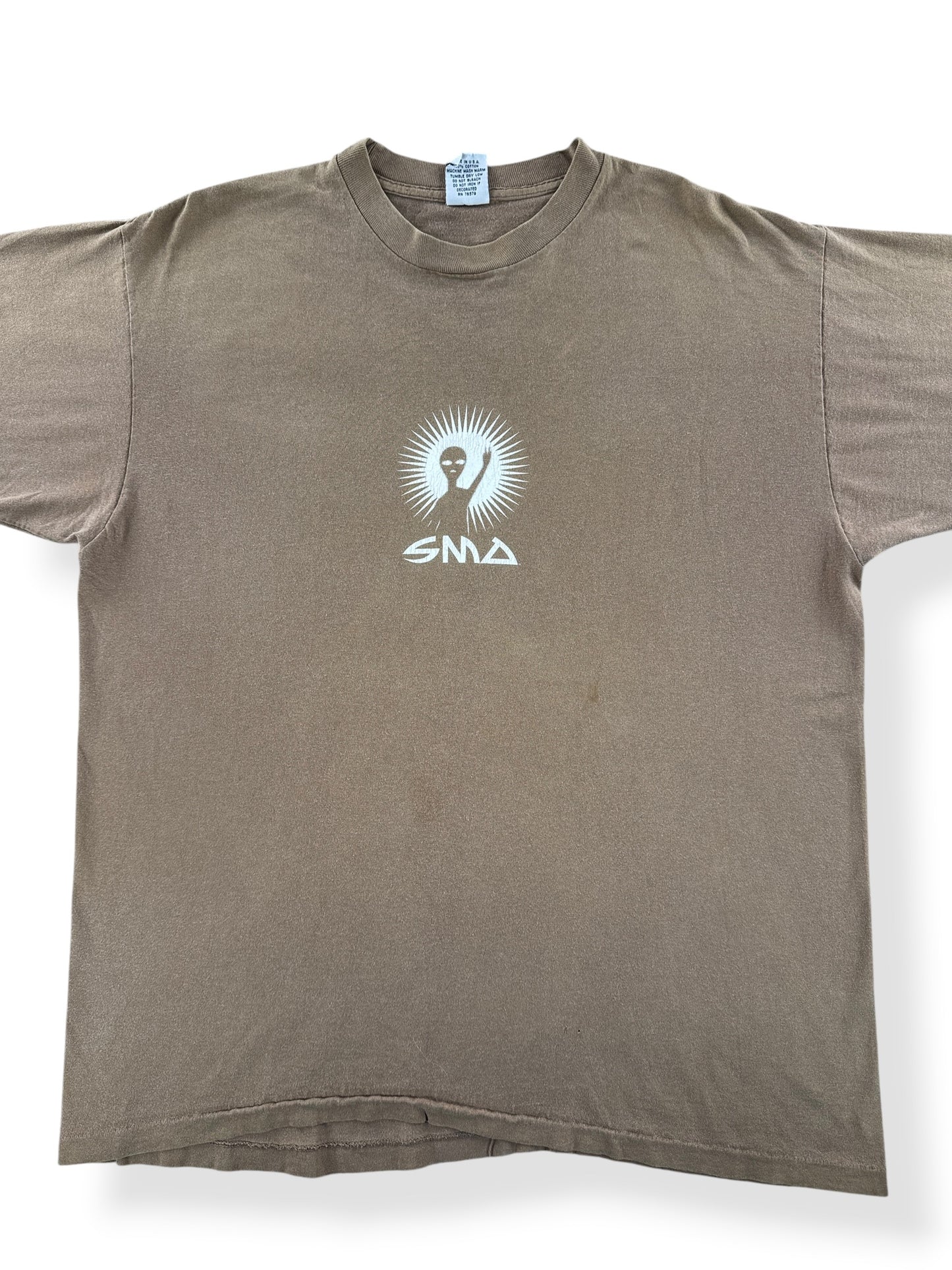 Front Close Up of Vintage Santa Cruz Skateboards Santa Monica Airlines Tee SZ XL