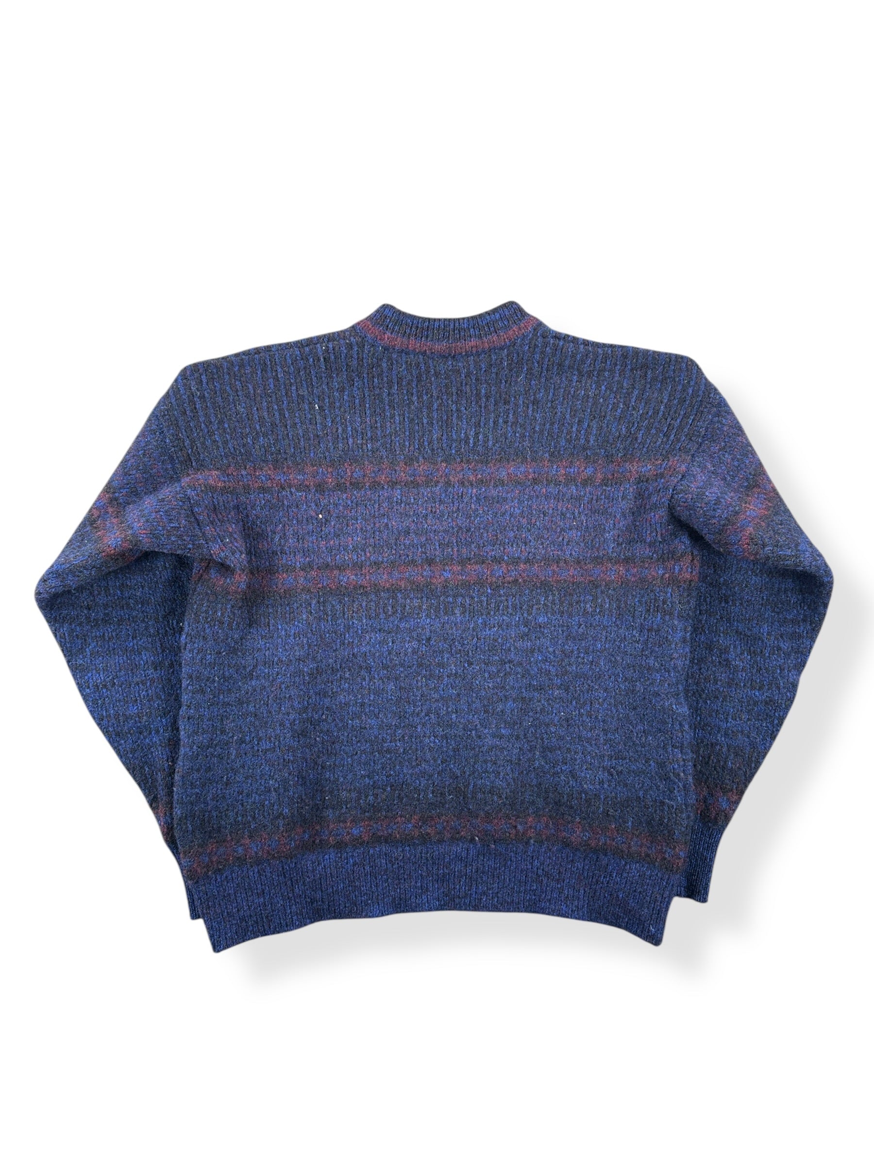 Back of Vintage Jaeger Wool Dark Blue Sweater SZ M (Fits S)