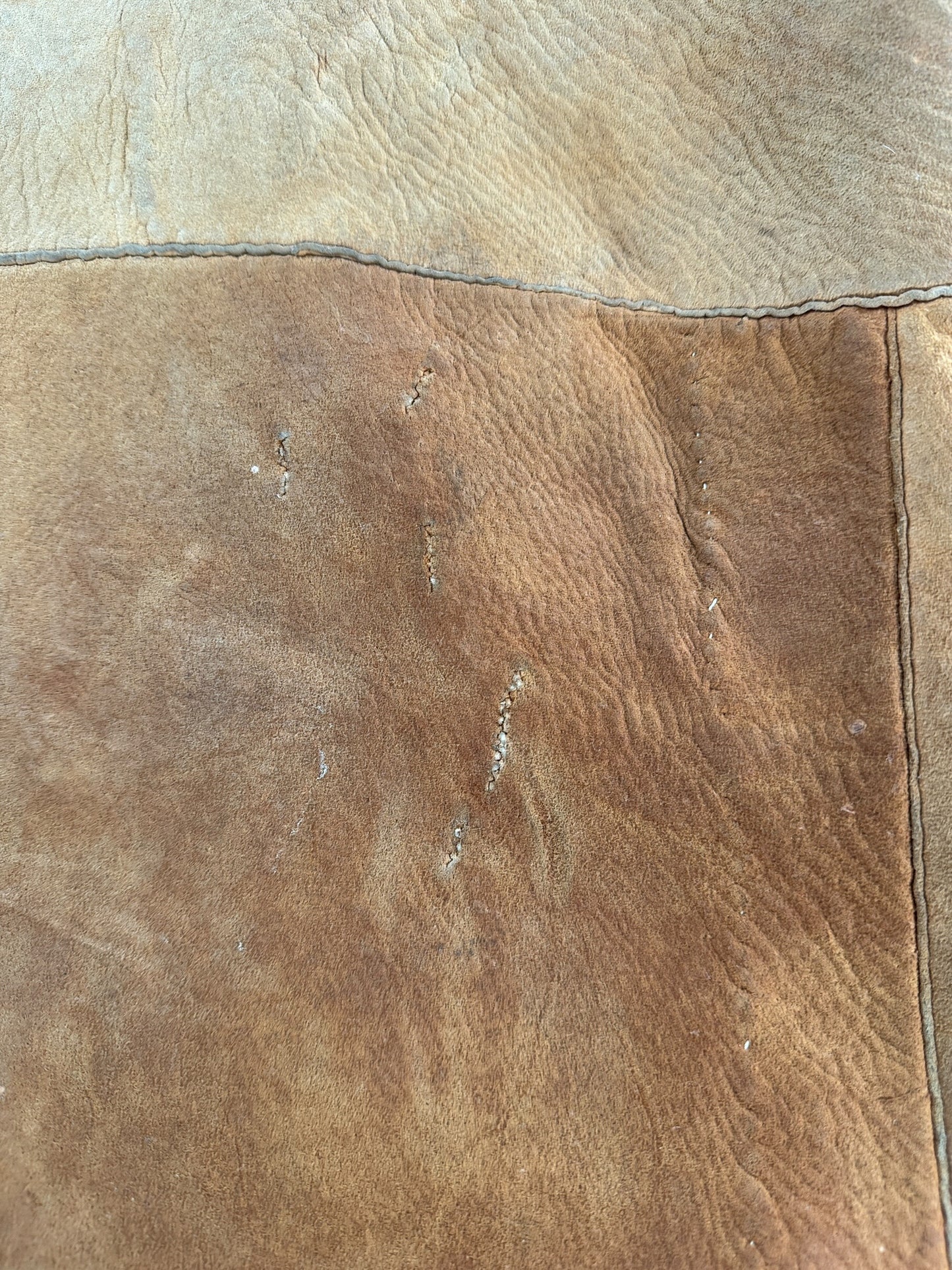 Repairs on Vintage Handmade Suede Coat SZ M - AS IS