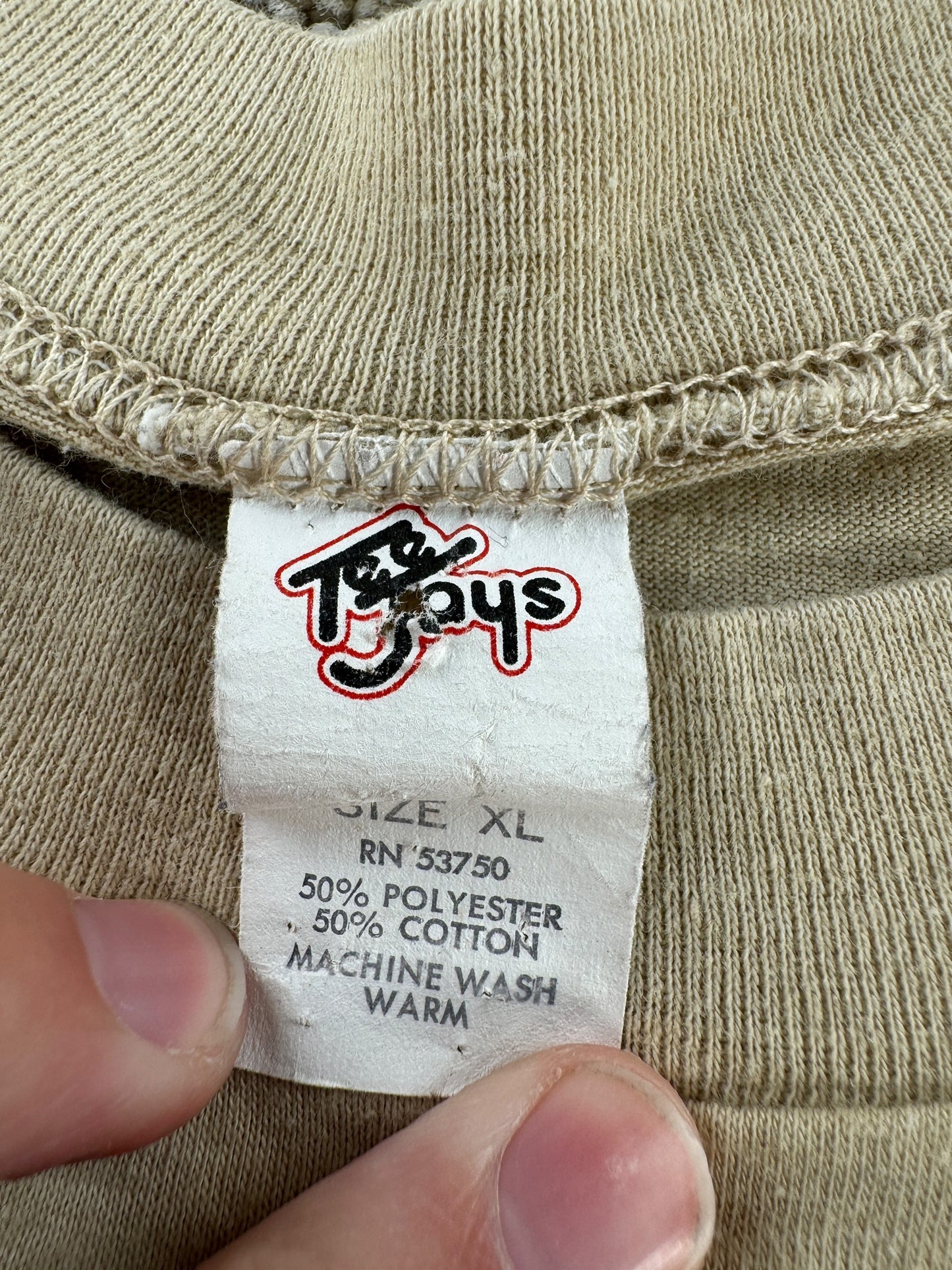 Tag on Vintage George No Show Jones Tee SZ M