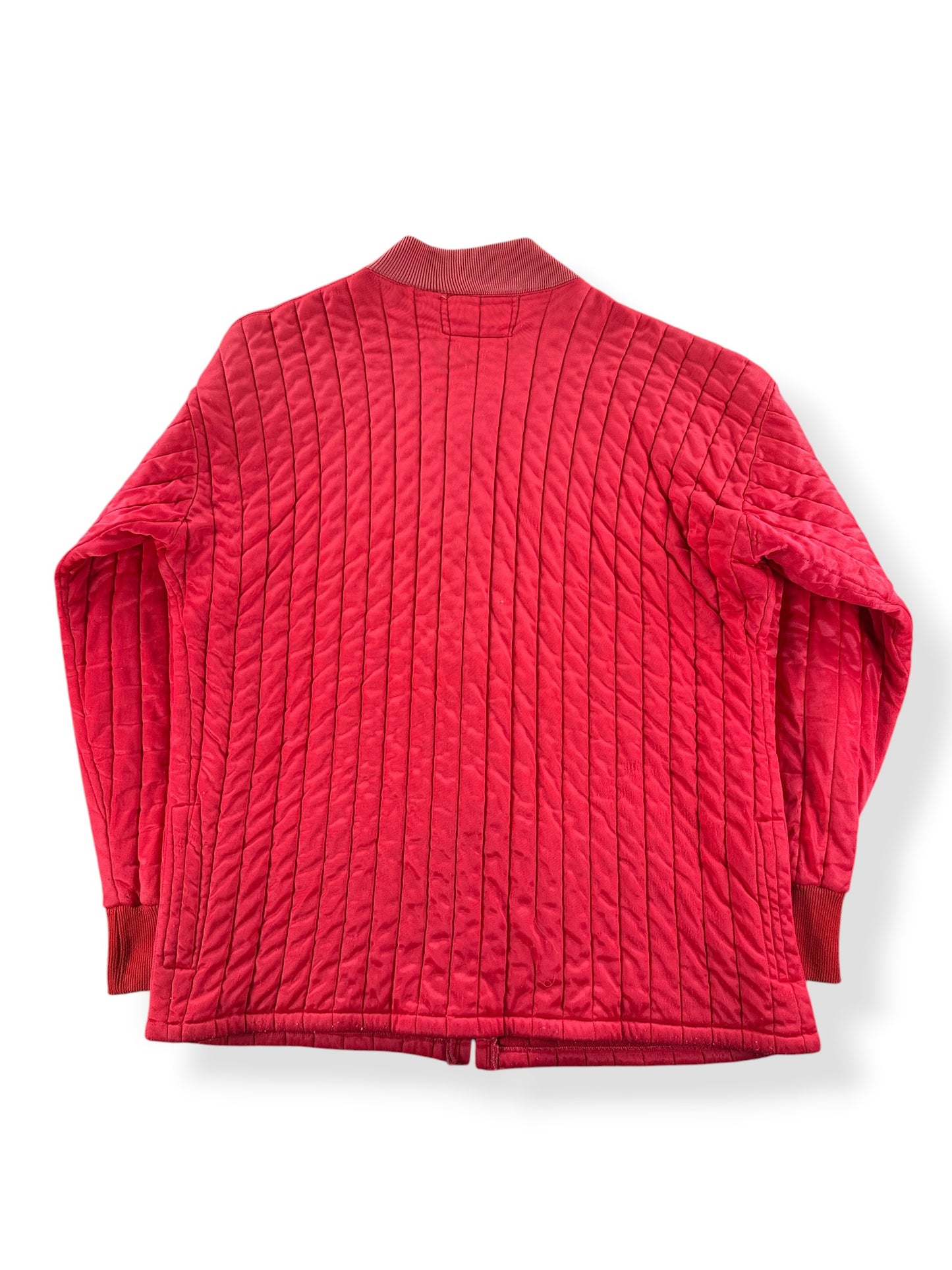 Back of Vintage Red Duofold Liner Jacket SZ L