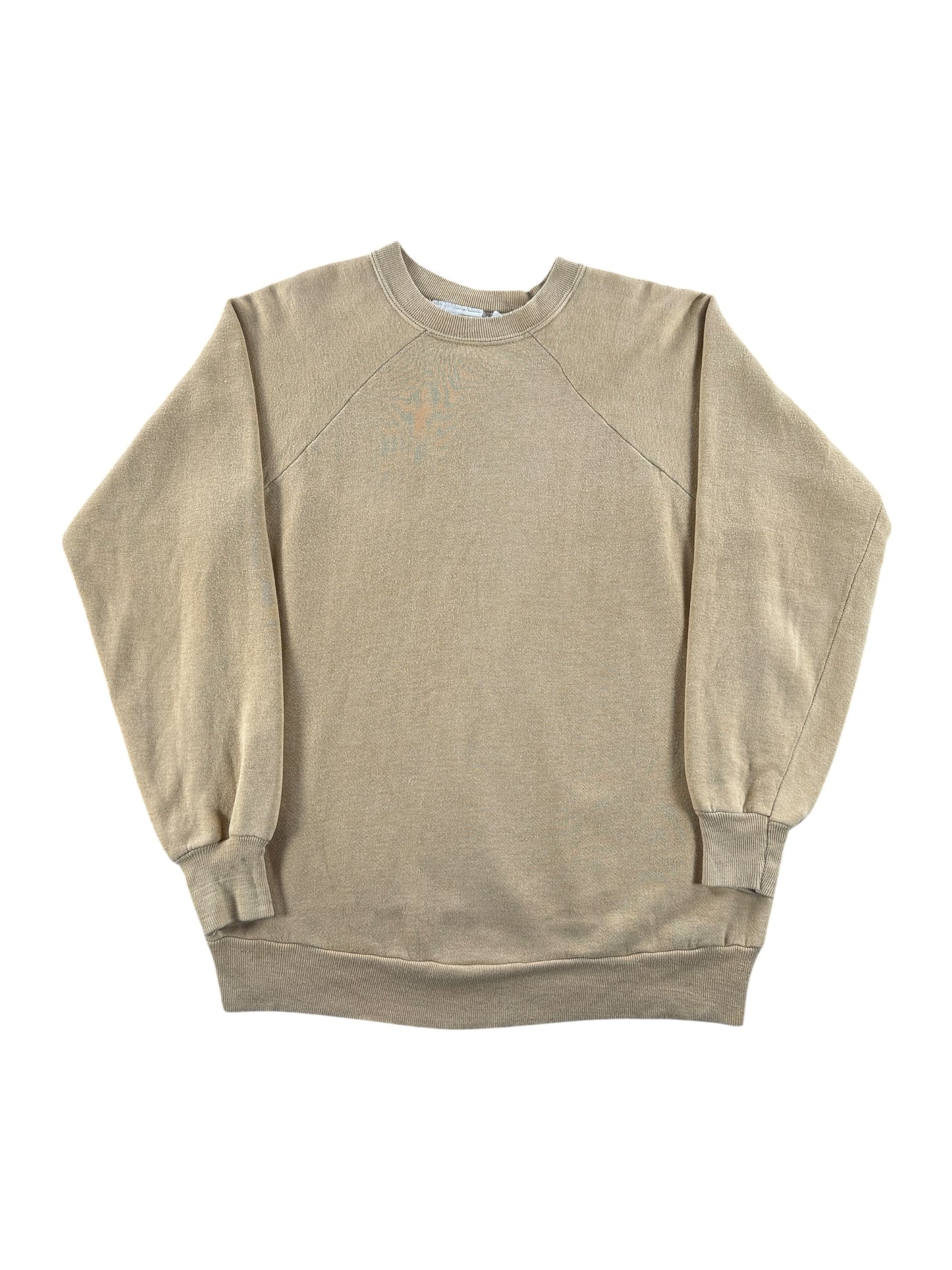 Front of Vintage Kingsroad Blank Beige Crewneck SZ XL (Fits M)