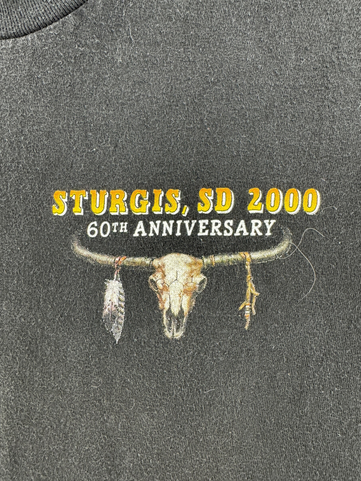 Front graphic on Vintage '00 Sturgis Tee SZ XL