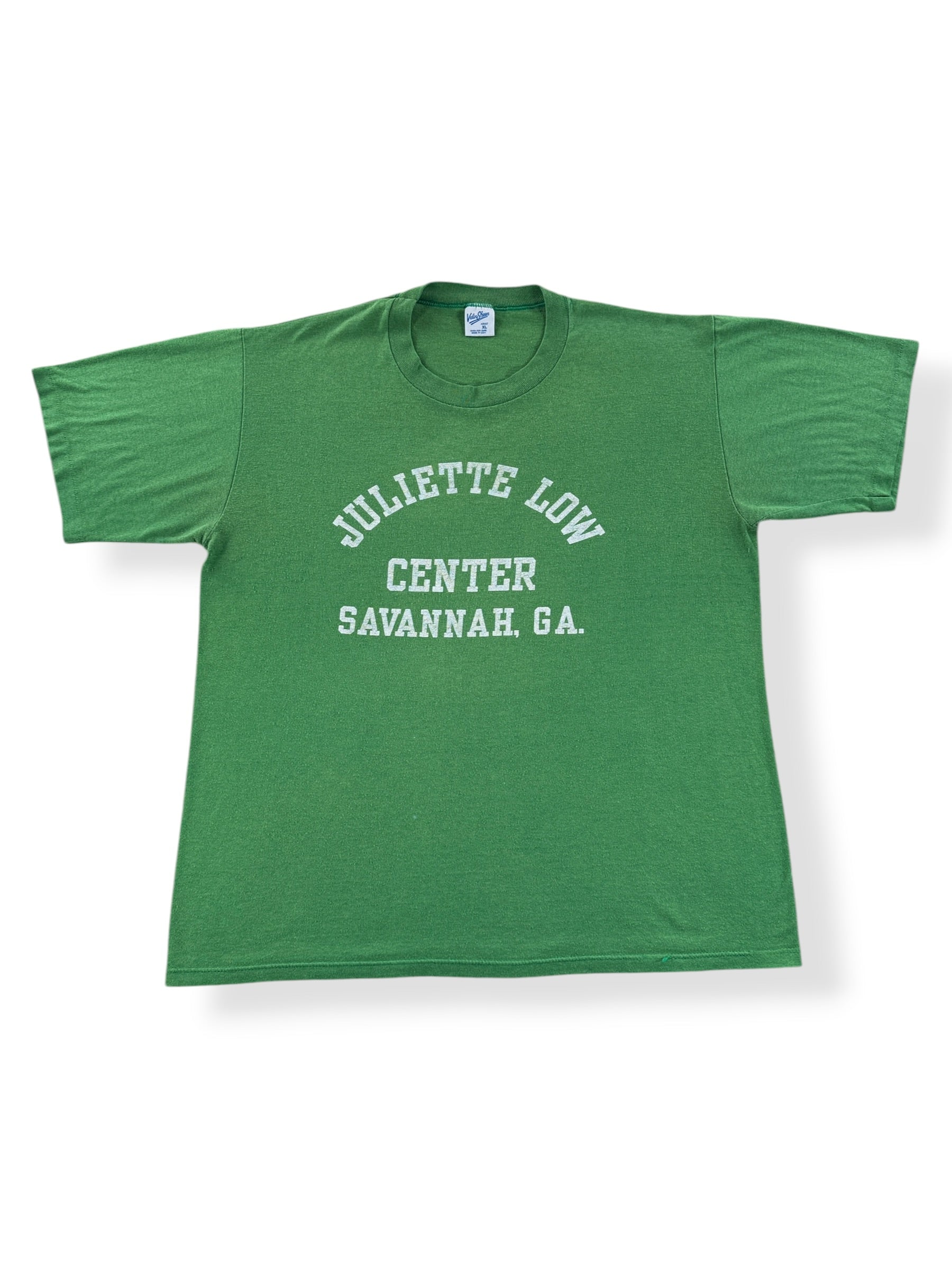 Front of Vintage Juliette Low Girl Scout Tee SZ XL