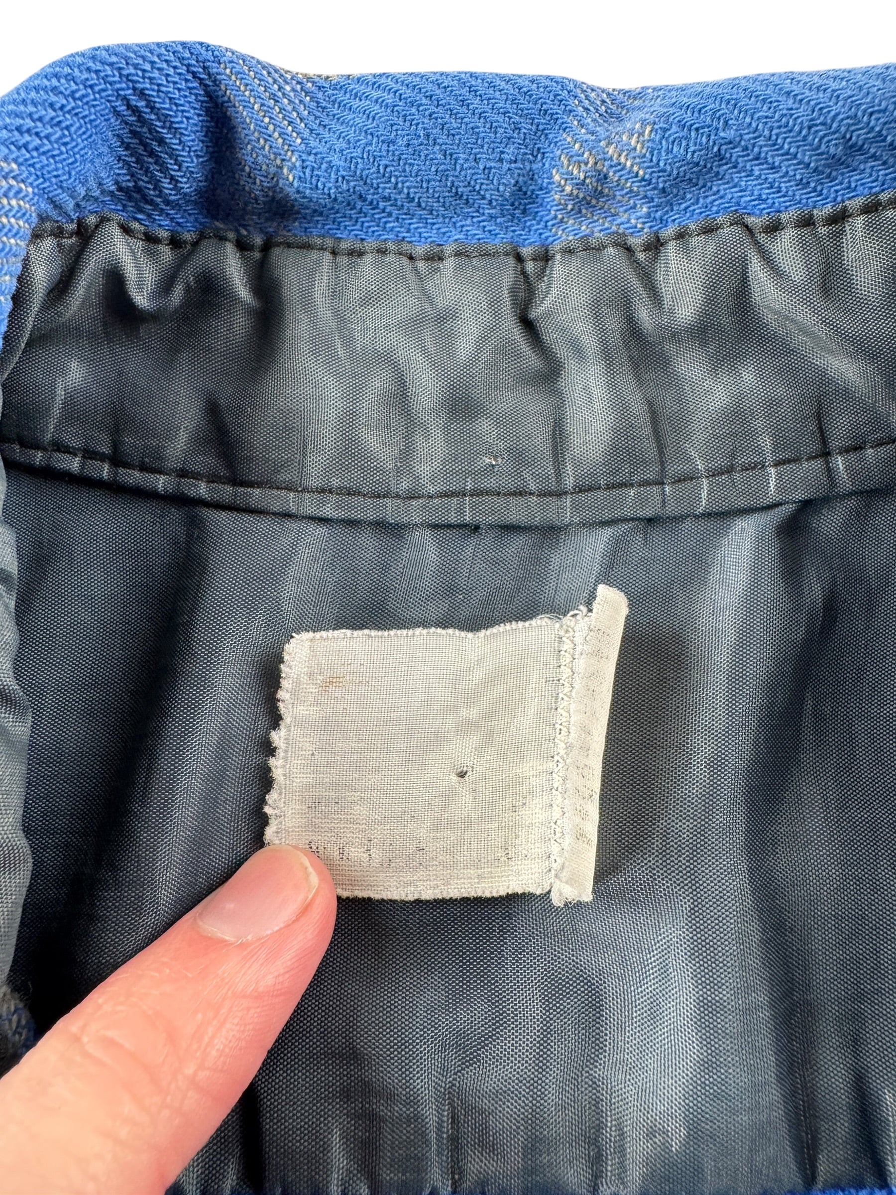 Label on Vintage Thrashed Cotton Flannel SZ S