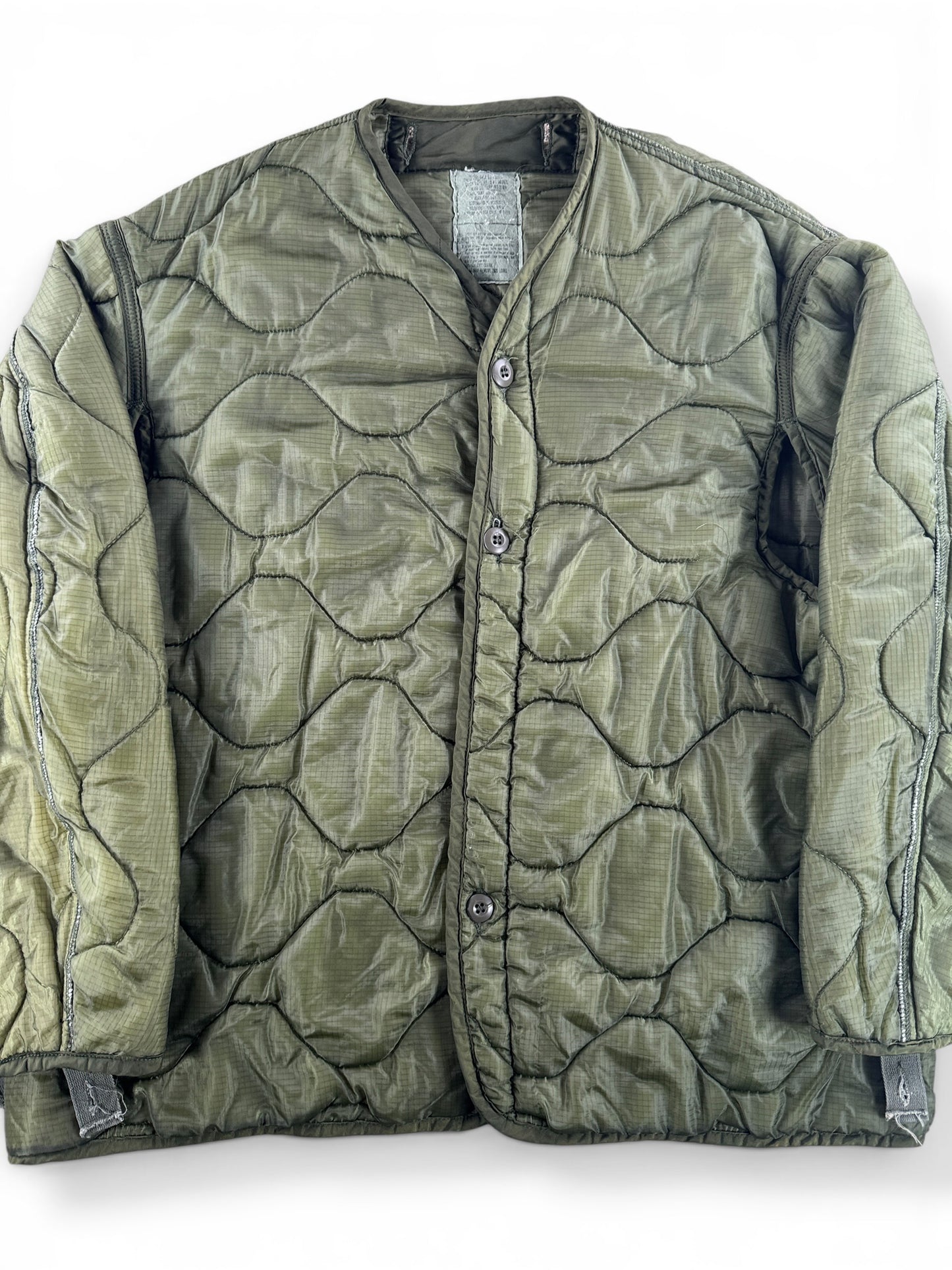 Close-up of Vintage Military Liner SZ XL