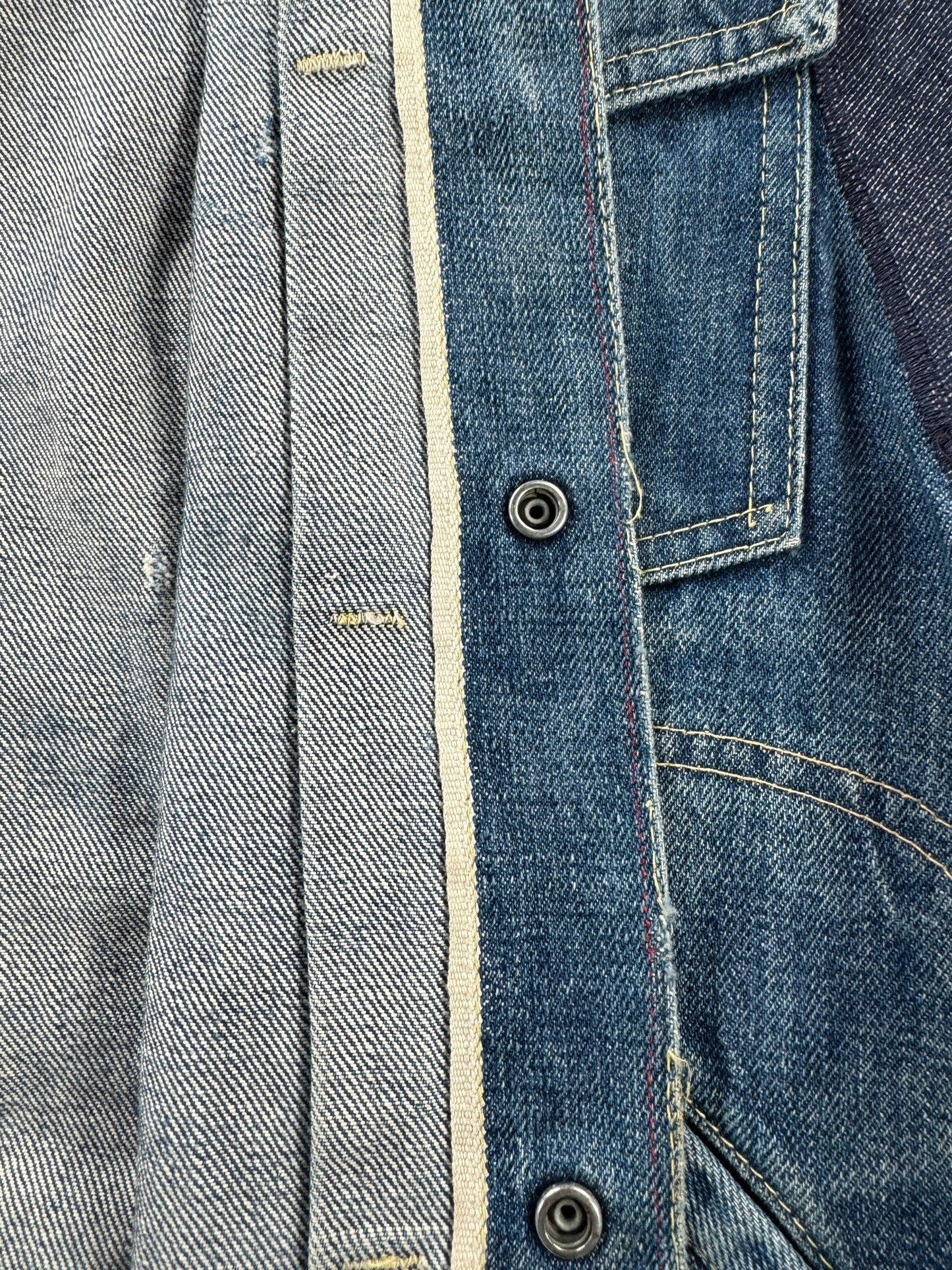 Selvedge on Vintage Ranchcraft Selvedge Denim Jacket SZ M