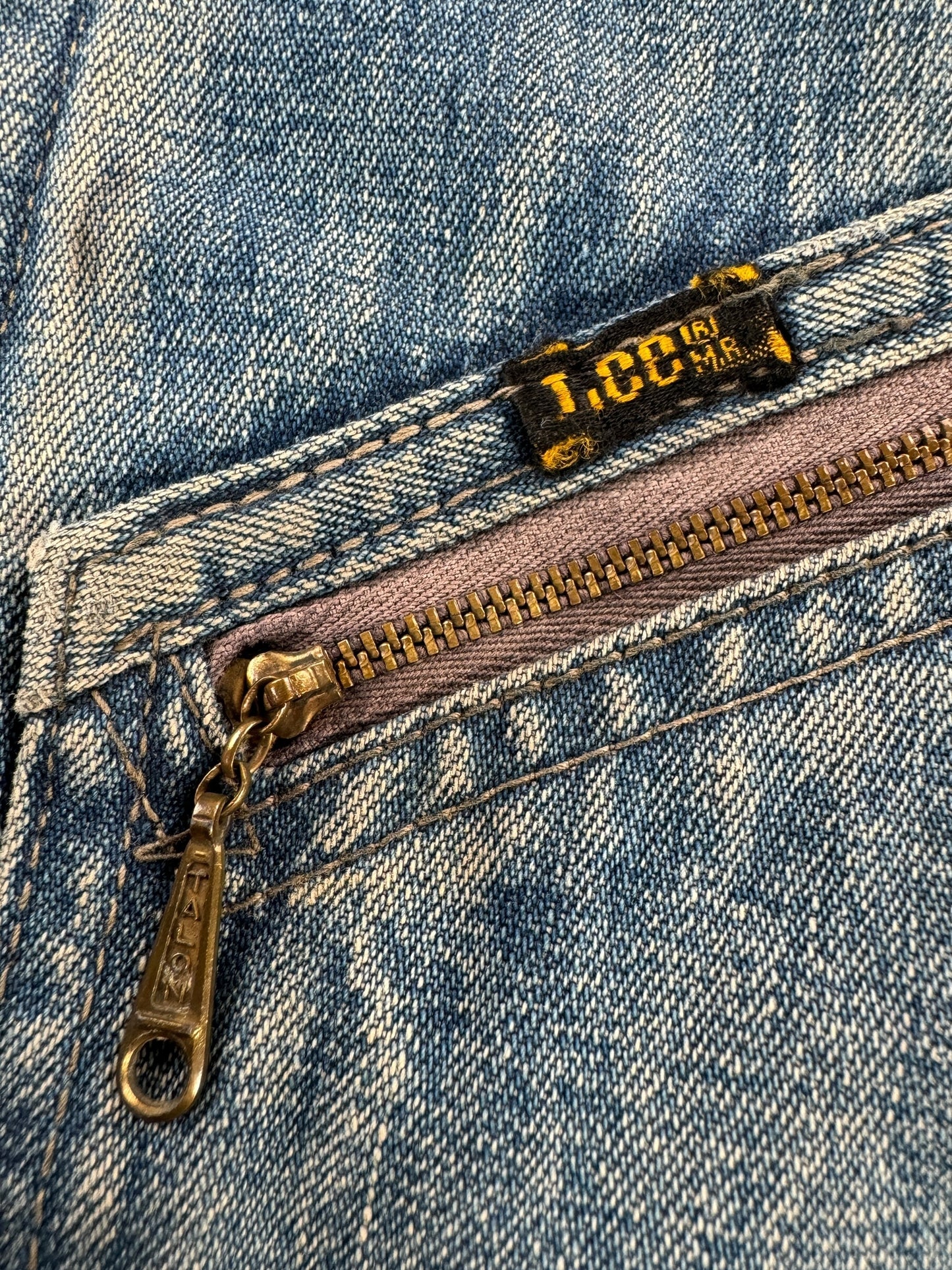 Zipper on Vintage Lee 191-LB Jacket SZ 36
