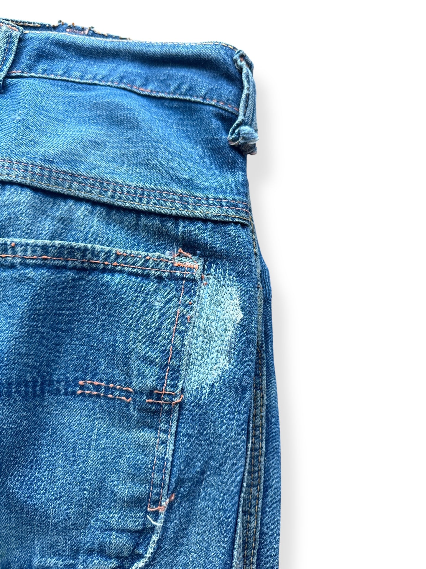 Repair on Vintage Hand Repaired Denim Carpenter Pants SZ W38