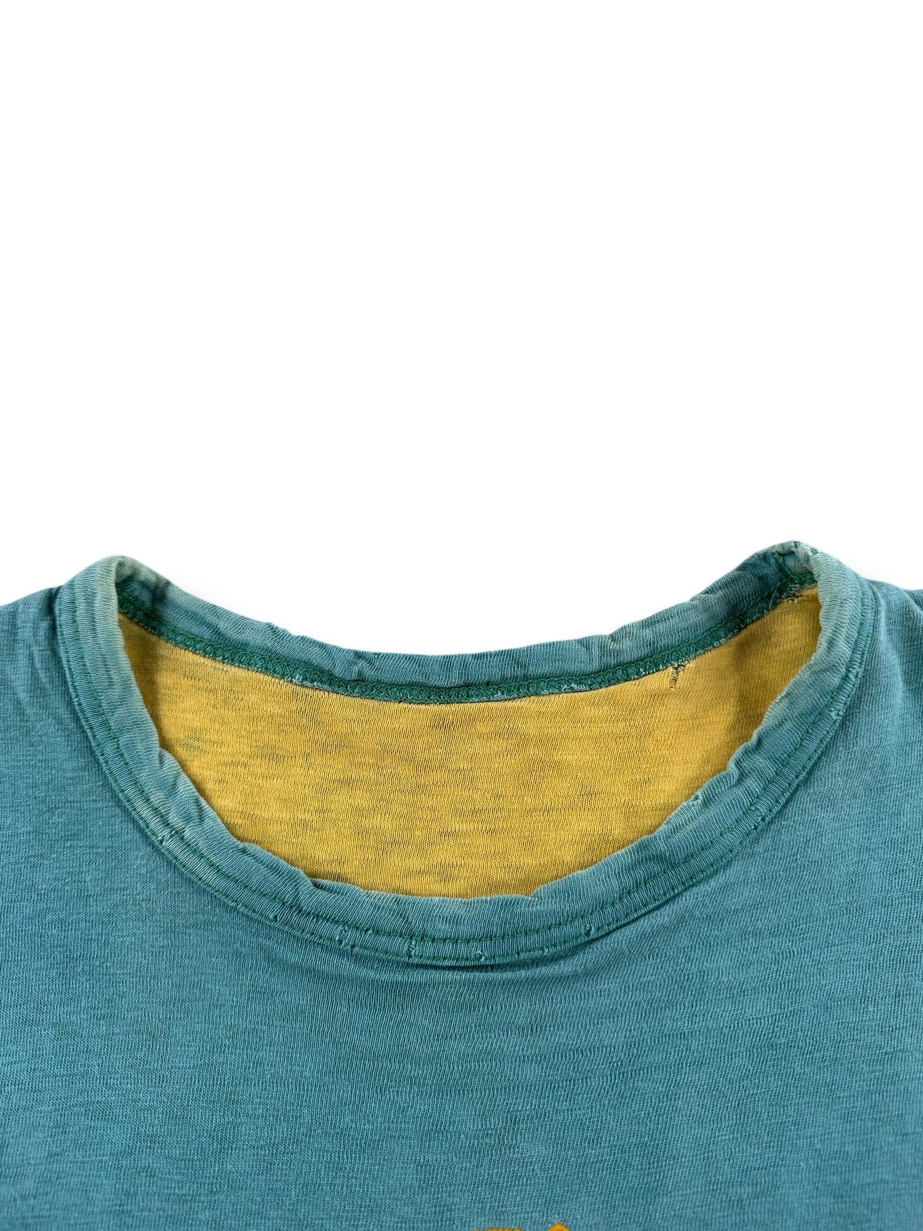 Collar on Vintage 60s Reversible Faded Seattle Summer Camp Tee SZ L