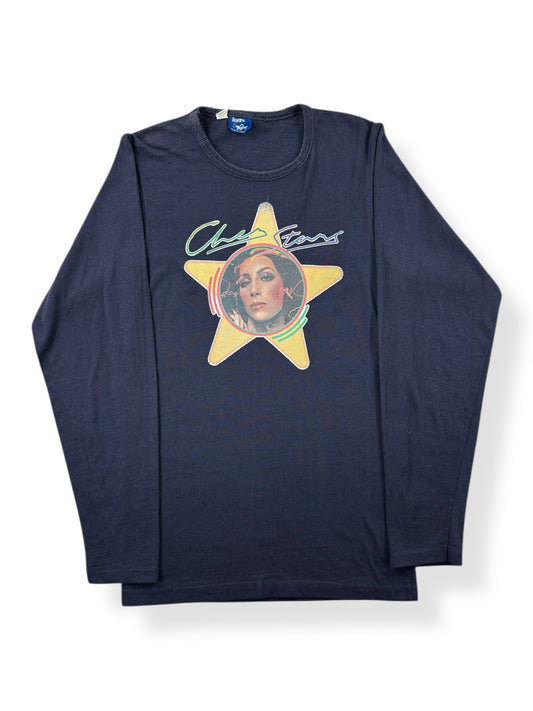 Front of Vintage 70s Cher LS Tee SZ XS