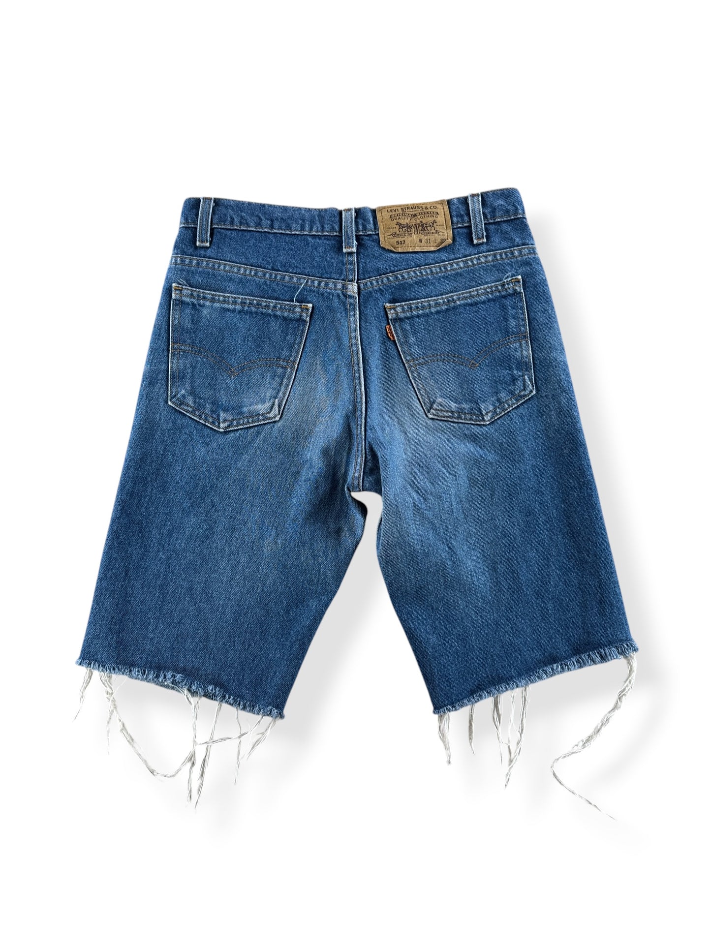 Back of Vintage Levi's Orange Tab Cut Off Shorts W31