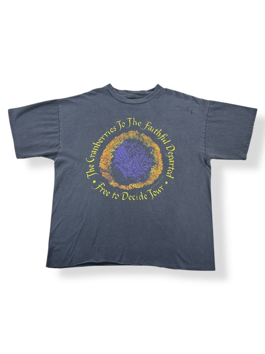 Front of Vintage 1996 Cranberries Free to Decide Tour Tee SZ XL