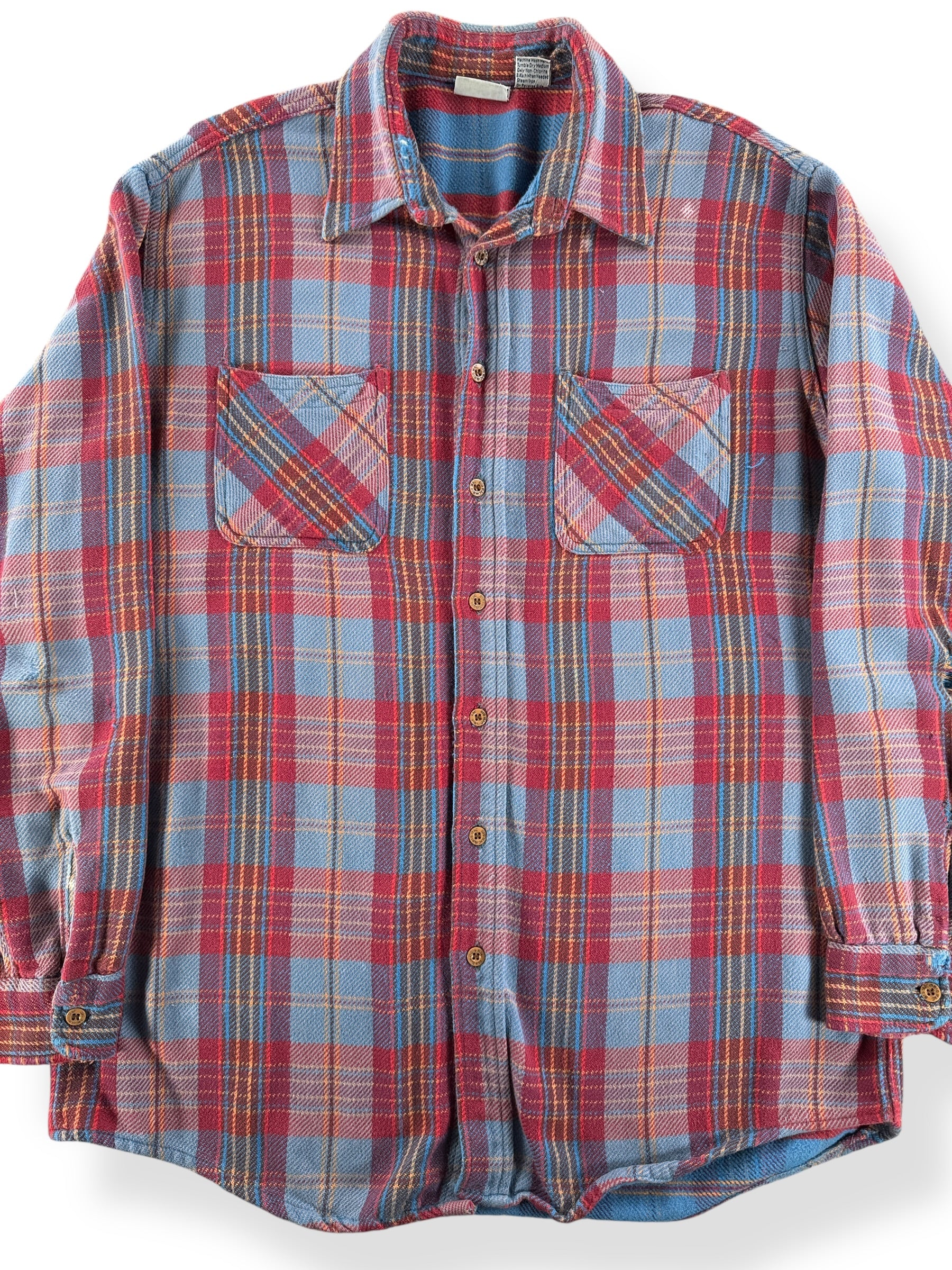 Front Close Up of Vintage Big Mac Cotton Flannel SZ XL Tall