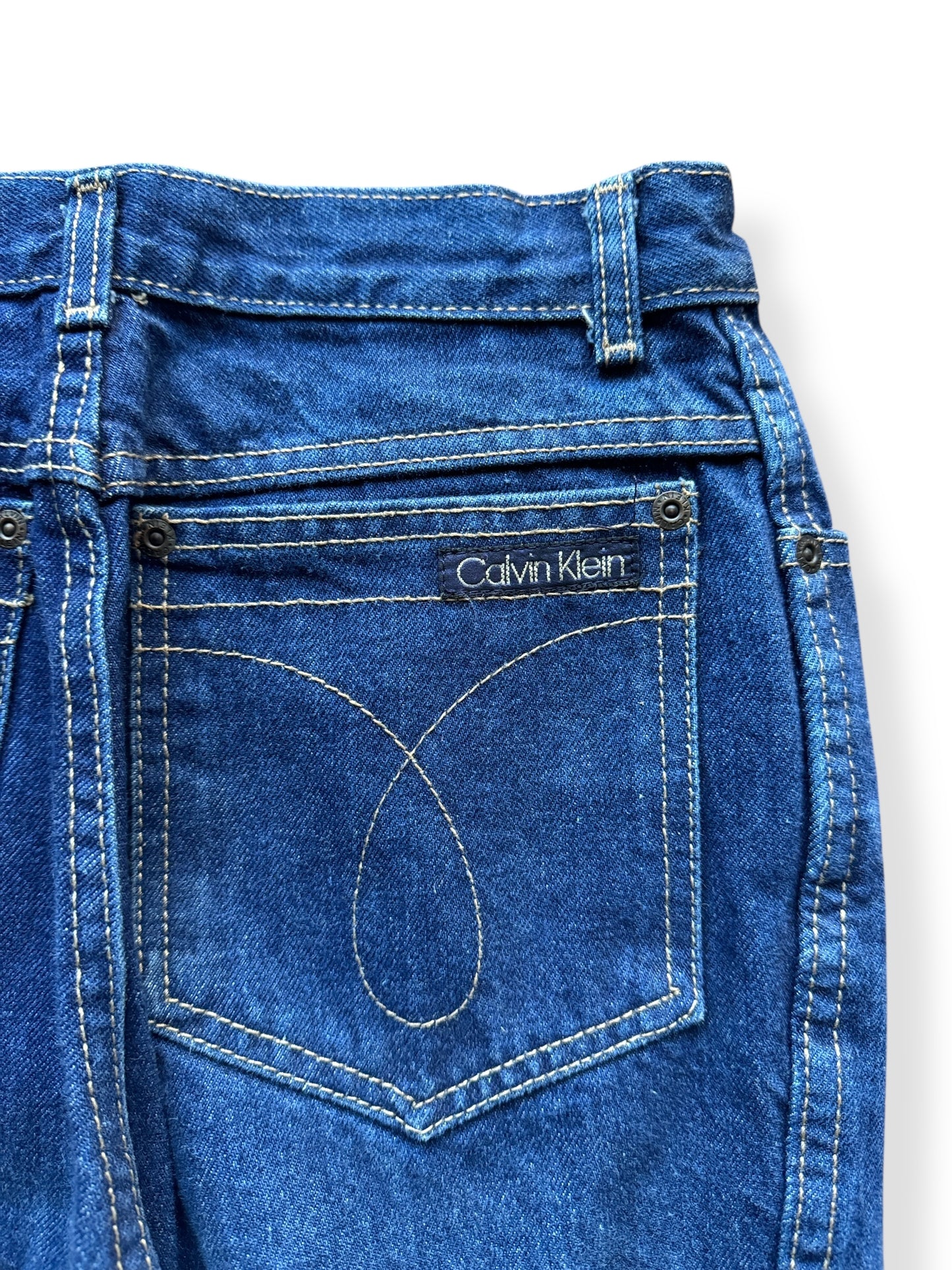 Back of Vintage USA Made Calvin Klein Jeans W28