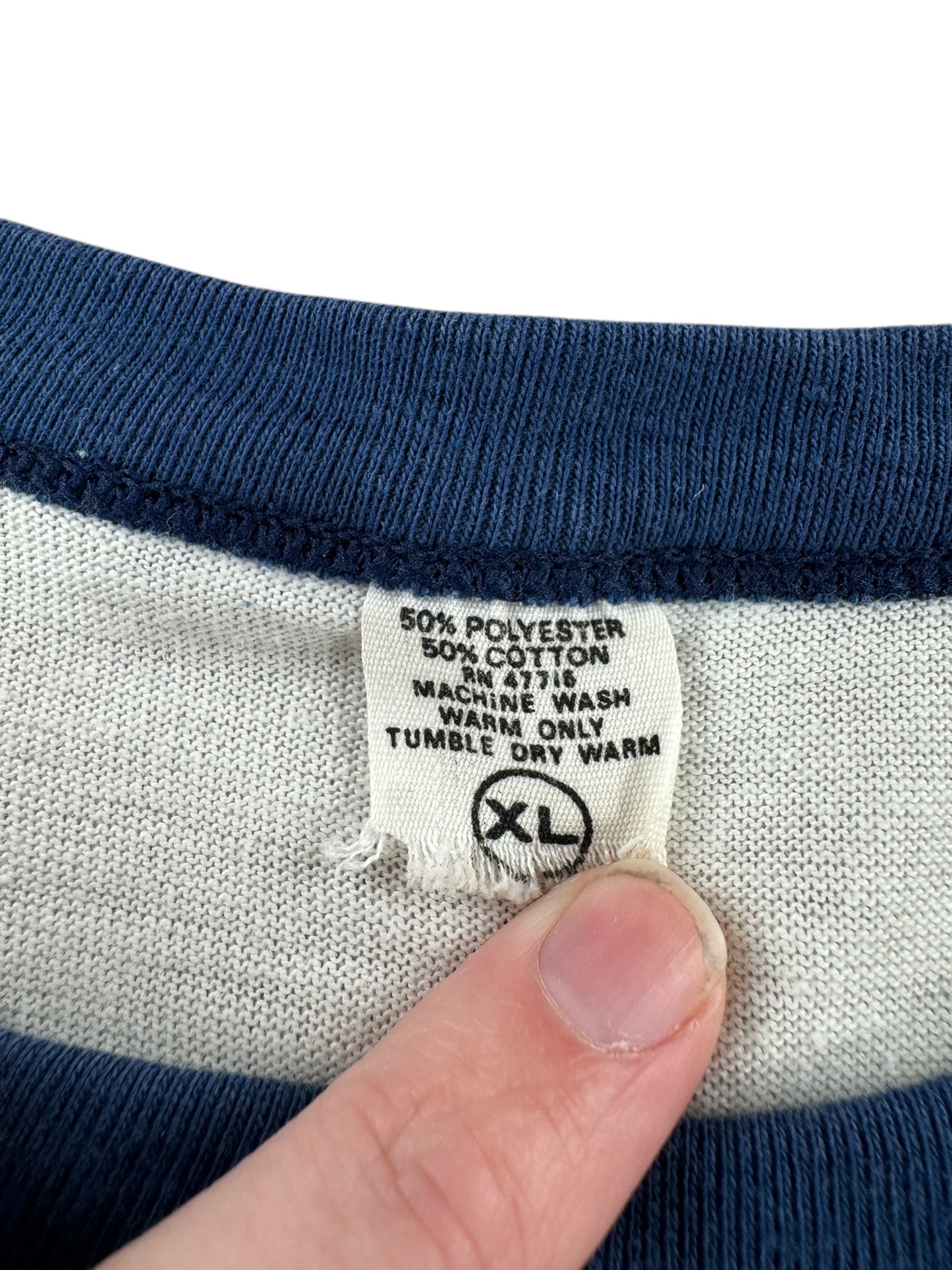 Tag on Vintage Hamm's Heavy Hitter Raglan Tee SZ XL