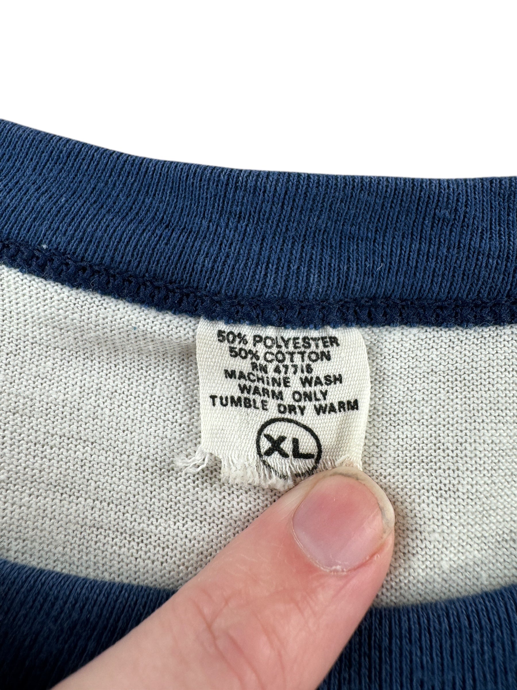 Tag on Vintage Hamm's Heavy Hitter Raglan Tee SZ XL