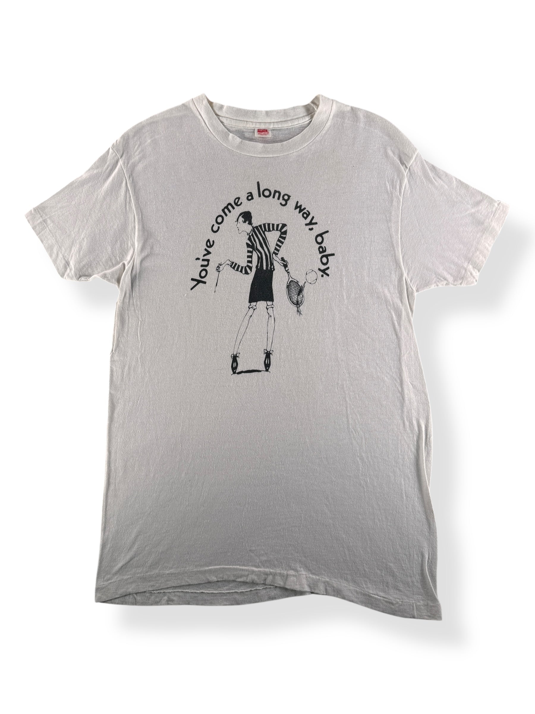 Front of Vintage Virginia Slims You've Come A Long Way Baby Tee SZ M