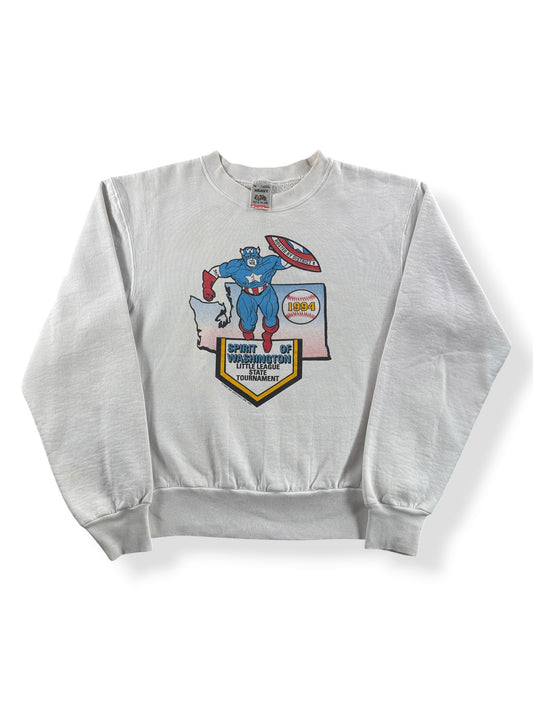 Front of Vintage 1994 Spirit of Washington Little League Crewneck SZ M