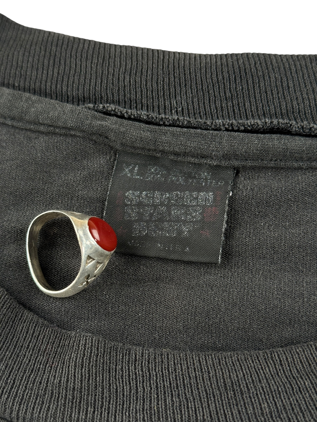 Tag on Vintage 80s Perfectly Thrashed Sex/Bar Tee SZ XL