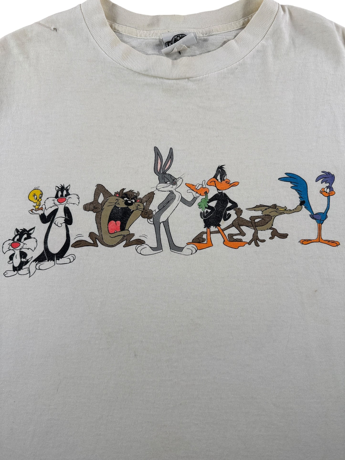 Graphic of Vintage Acme Studios Looney Tunes AOP Tee SZ L