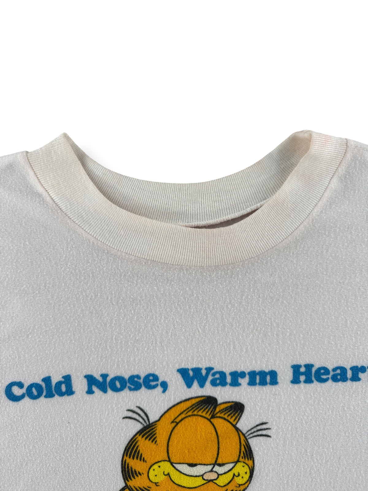 Collar on Vintage Cozy Garfield Night Tee SZ M