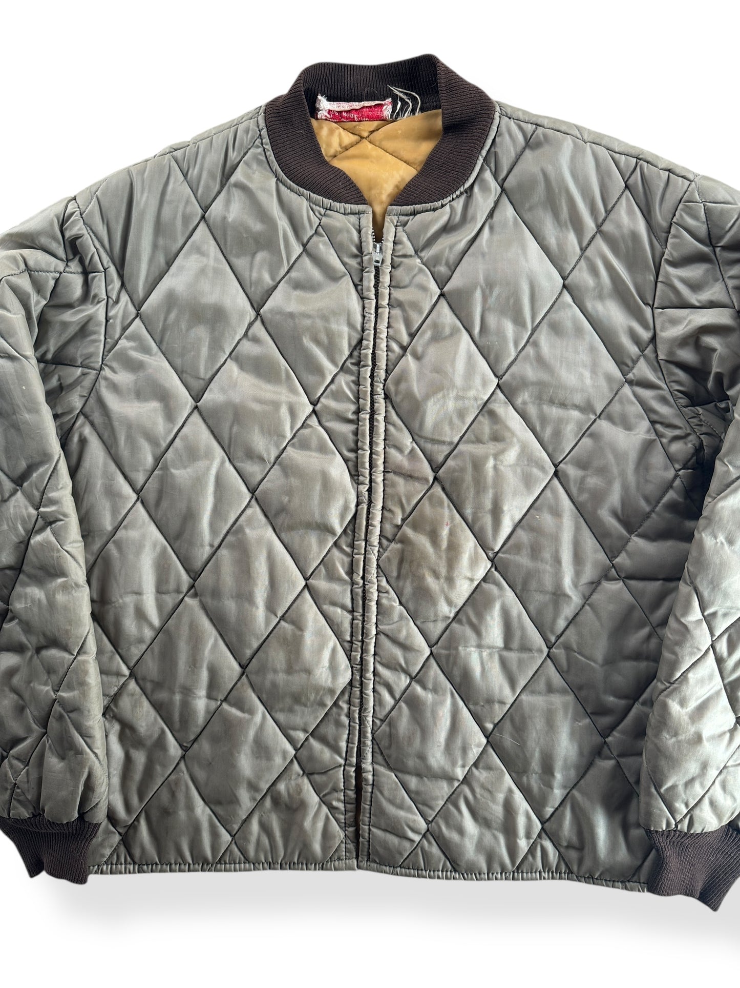 Front Close Up of Vintage Liner Jacket by Samco SZ M