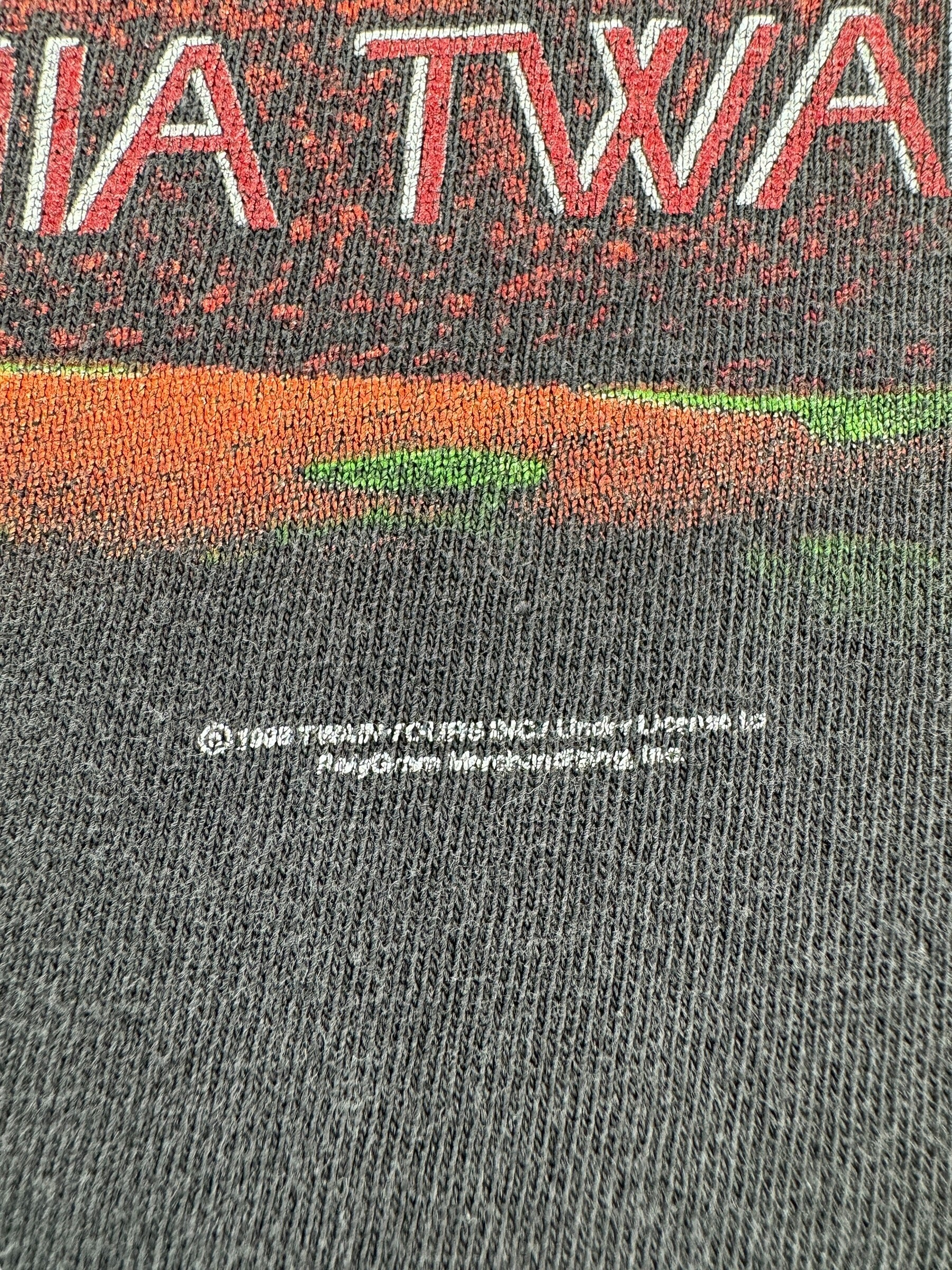 Trademark on Vintage Single Stitch Shania Twain Tee SZ XL