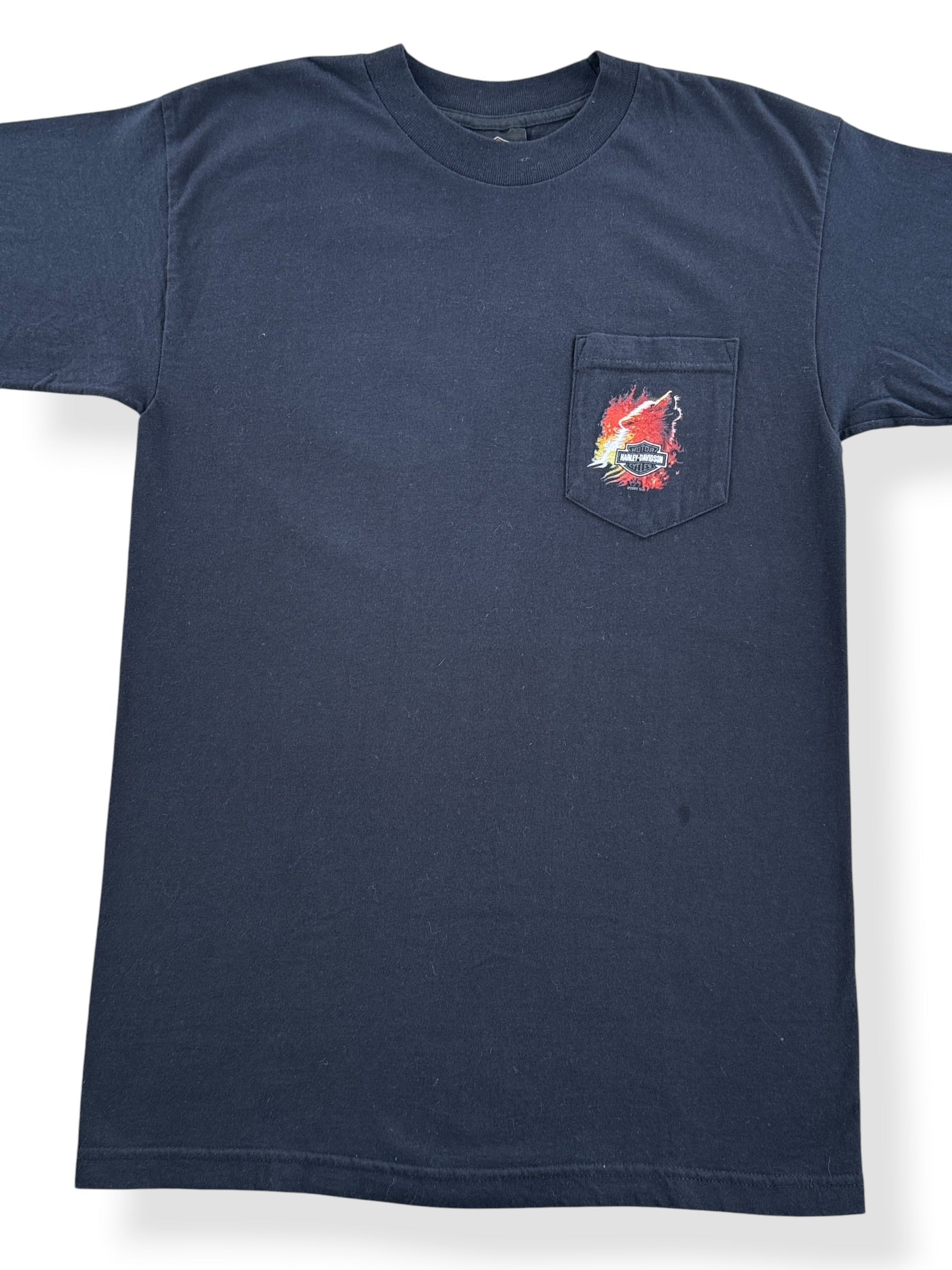 Front Close Up of Vintage 2004 Kuwait Harley Davidson Tee SZ M (Fits S)