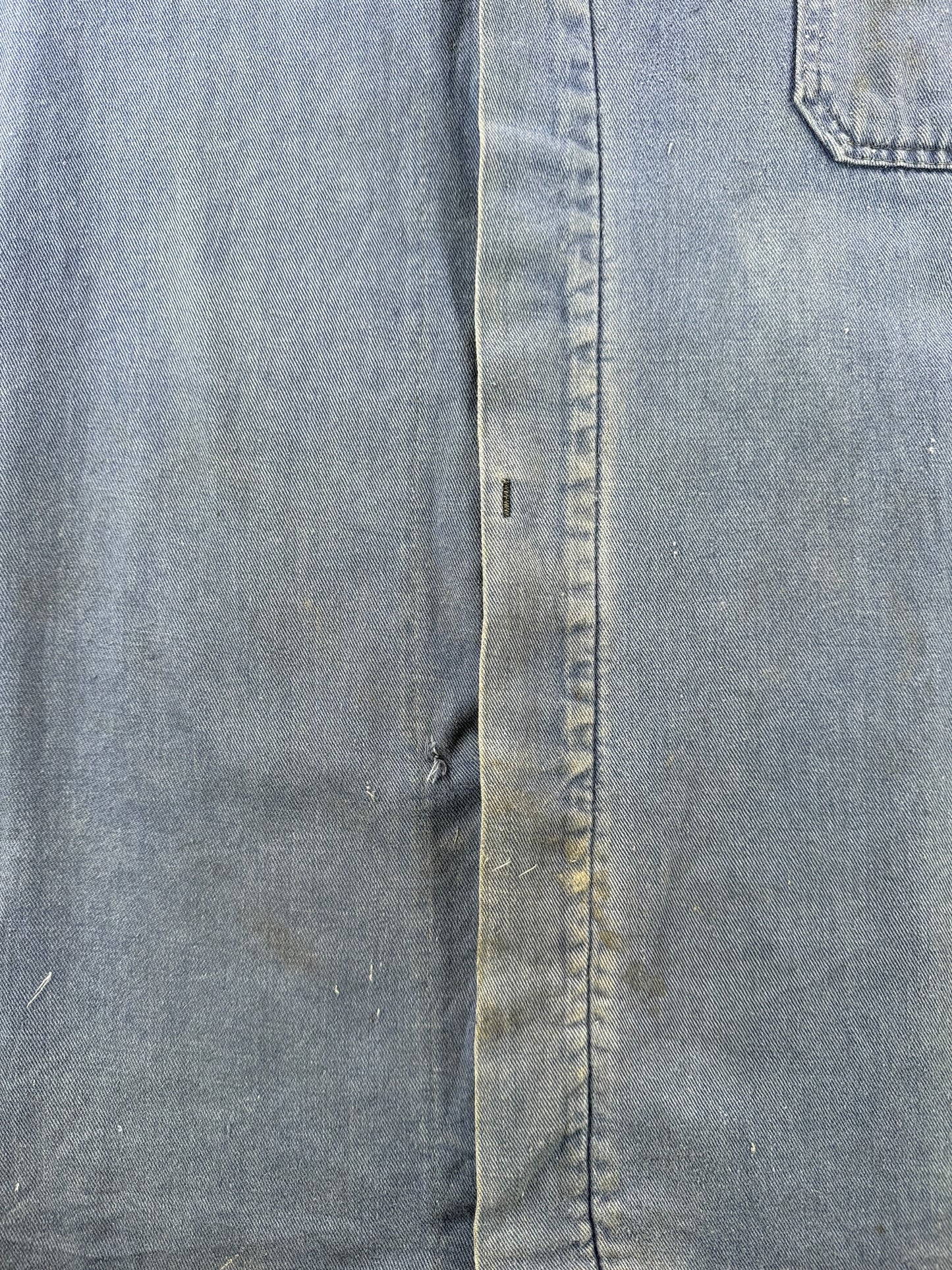 Wear on Vintage Tattered French Chore Coat SZ L