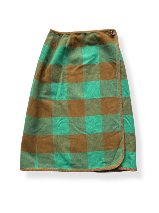 Front of Vintage Pendleton Wrap Skirt SZ 10