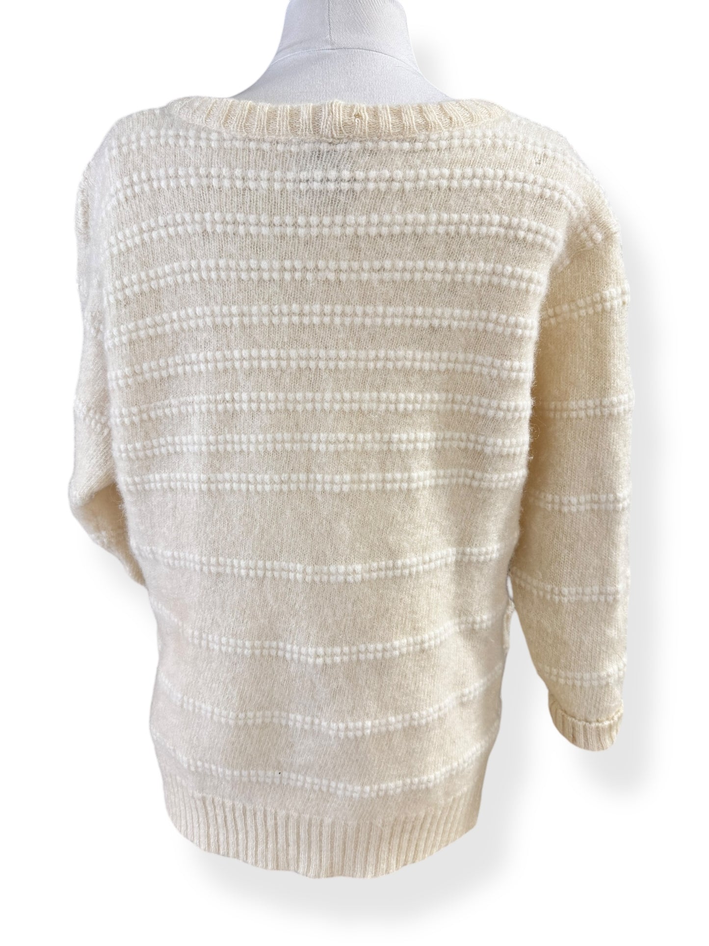 Back view of 1980s Hilda Ltd. Wool Cardigan L