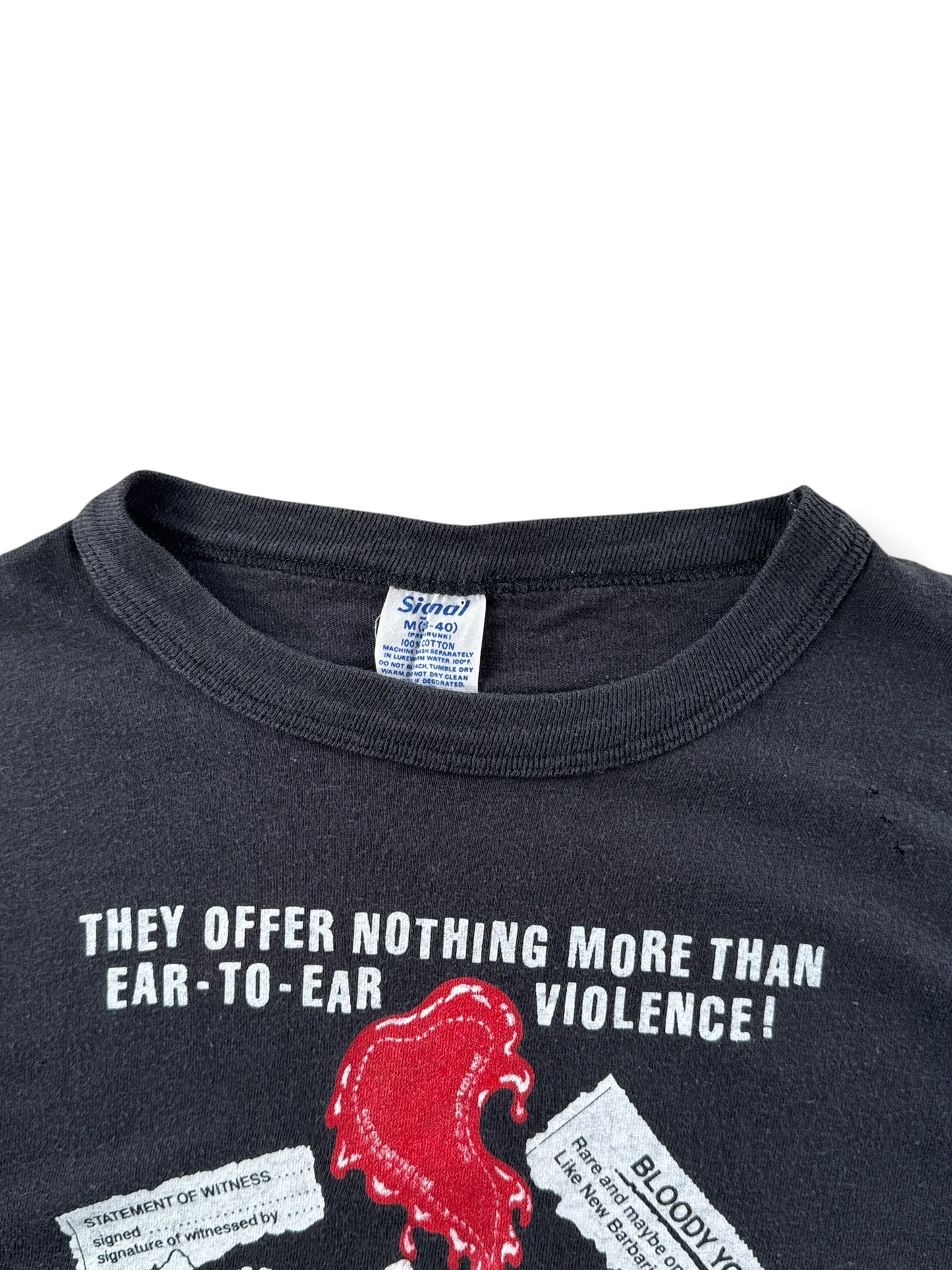 Collar on Vintage Keith Richards New Barbarians Tee SZ M (Fits S)