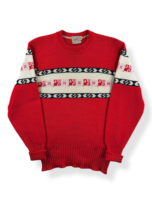 Front of Vintage Kandahar Festive Knit Sweater SZ XS
